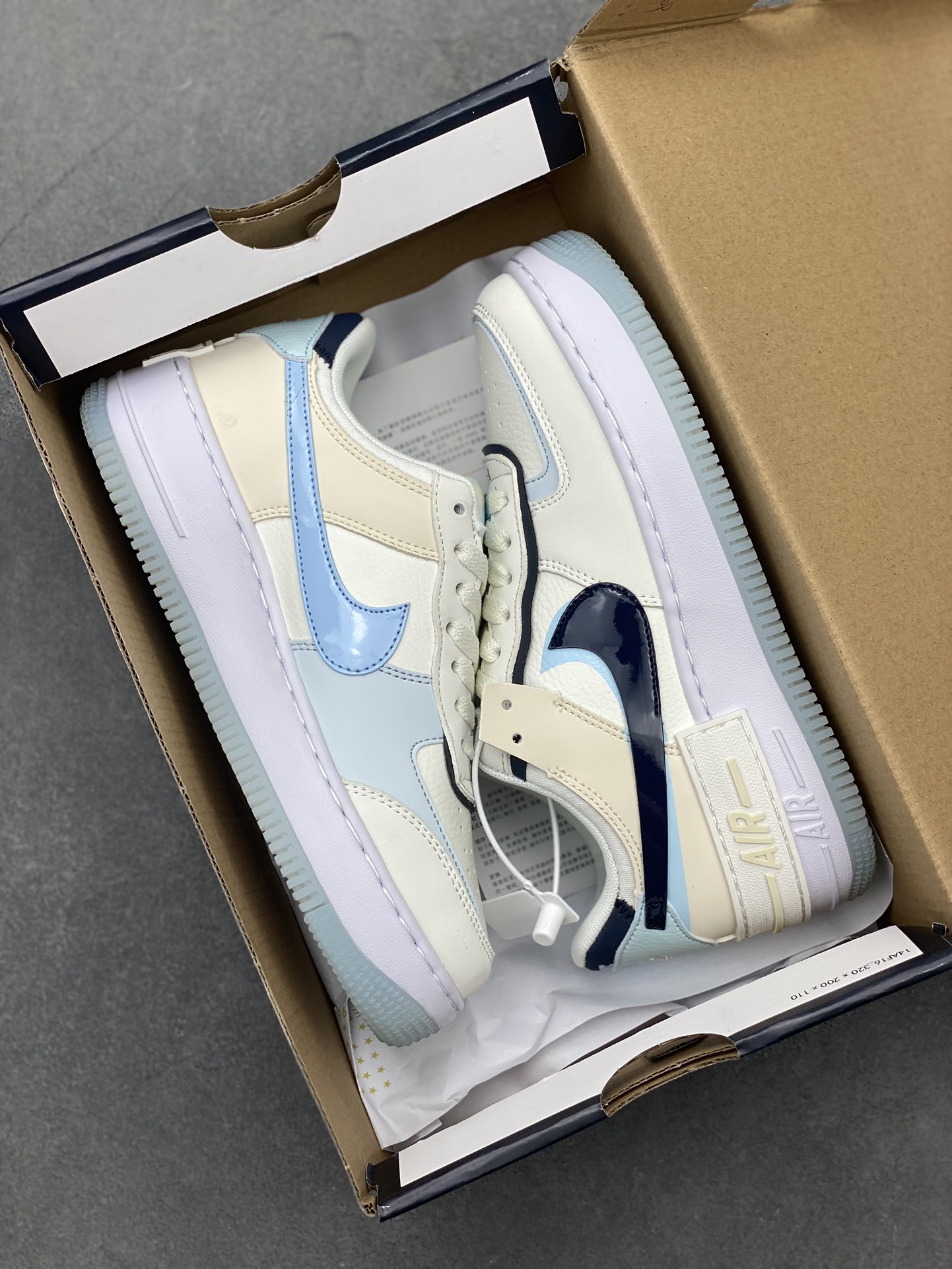 Nike Air Force 1 Shadow Low-Top Sneakers - Lightweight, Macaron Color Design 10 i1722625260 2323 8