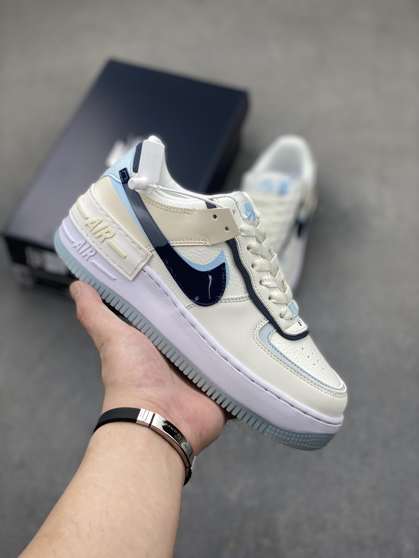 Nike Air Force 1 Shadow Low-Top Sneakers - Lightweight, Macaron Color Design