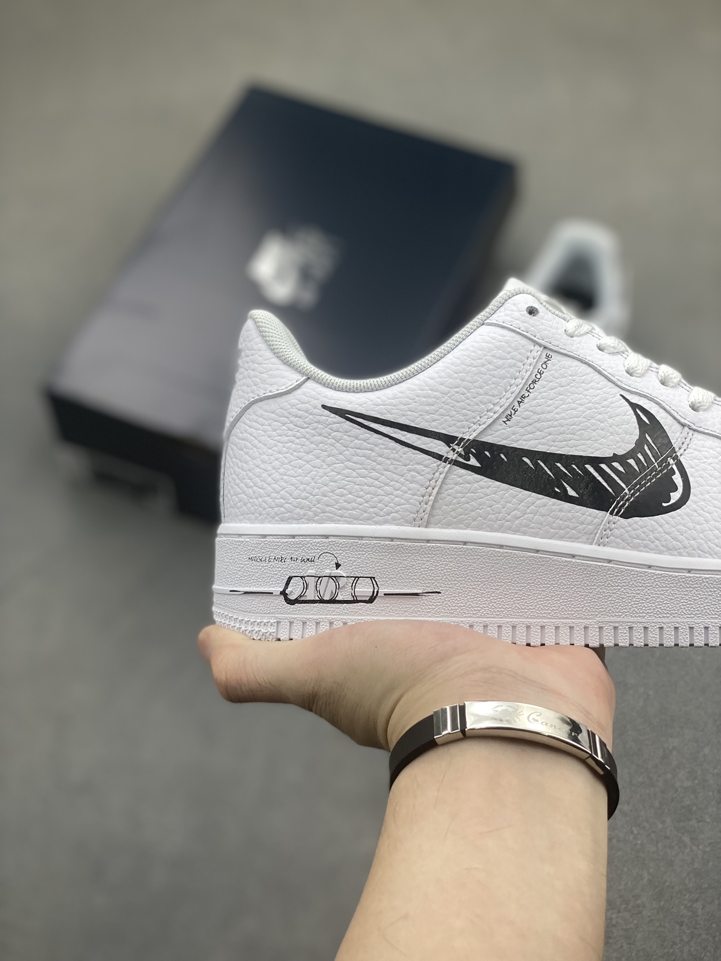 Nike Air Force 1 Low White/Black Casual Sneakers CW7581-101 6 i1722707811 7889 4