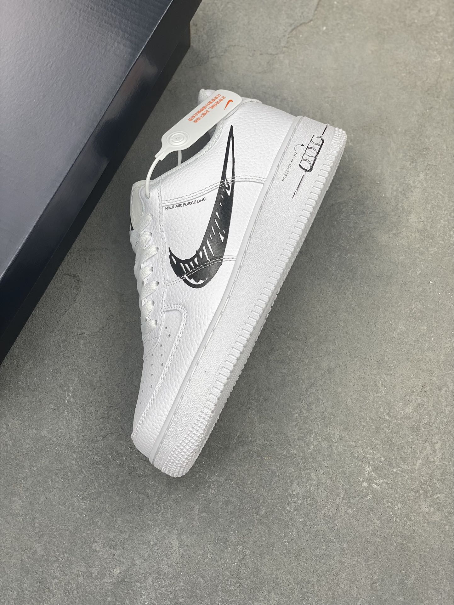 Nike Air Force 1 Low White/Black Casual Sneakers CW7581-101 8 i1722707812 1492 6