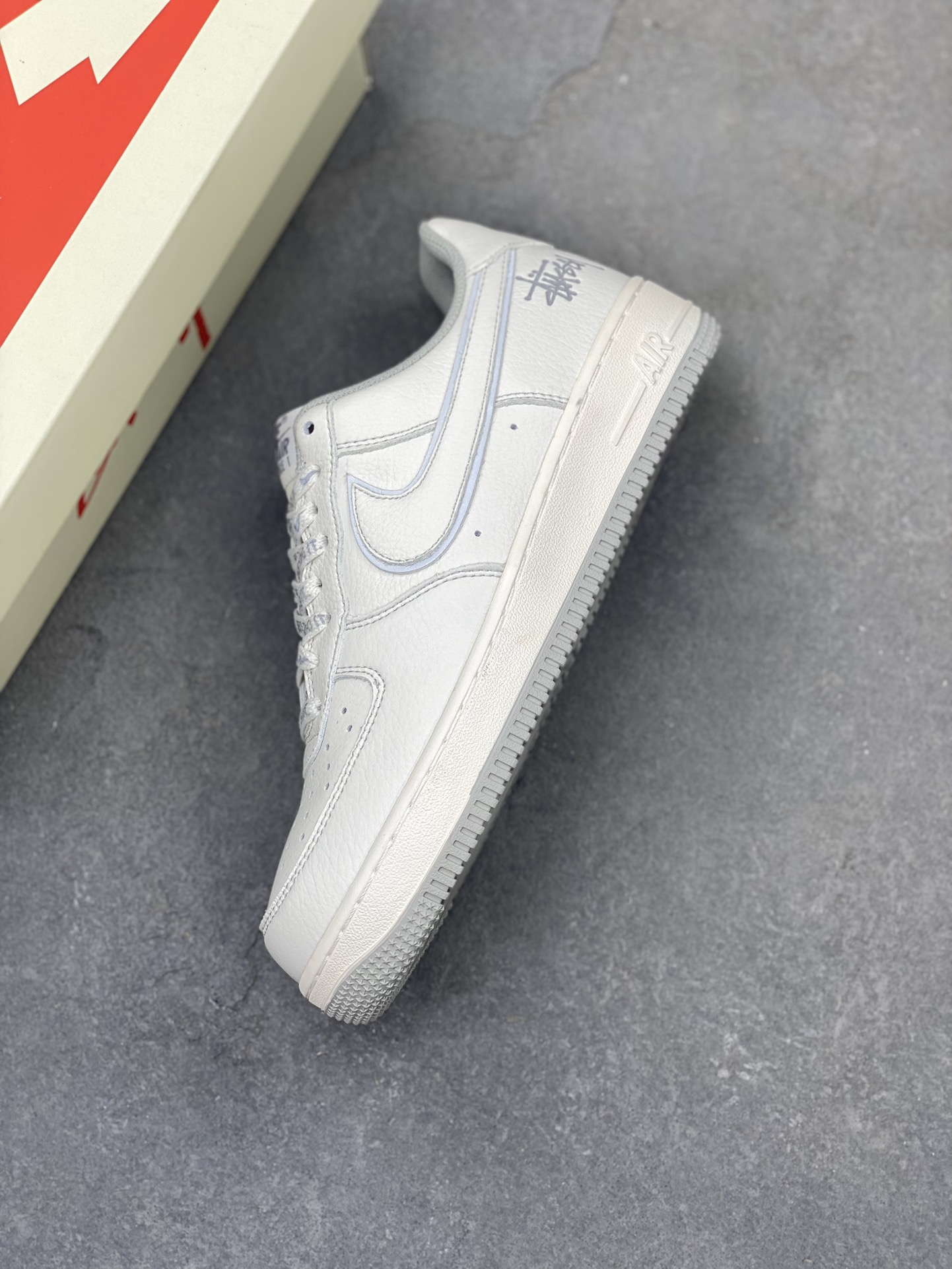 Stussy x Nike Air Force 1 Low 'Stussy' Cream Reflective Sneakers 8 i1722708132 7117 6