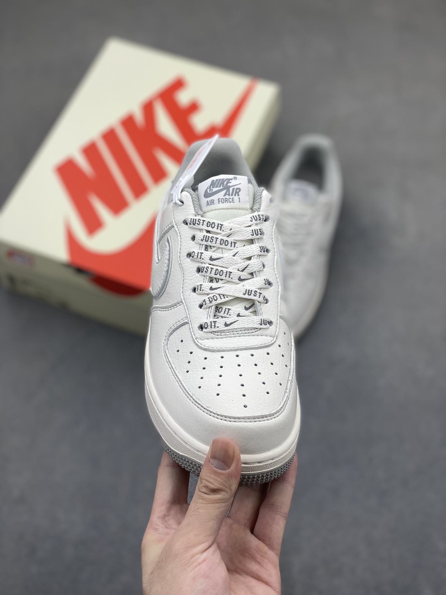 Stussy x Nike Air Force 1 Low 'Stussy' Cream Reflective Sneakers 3 i1722708132 8544 0