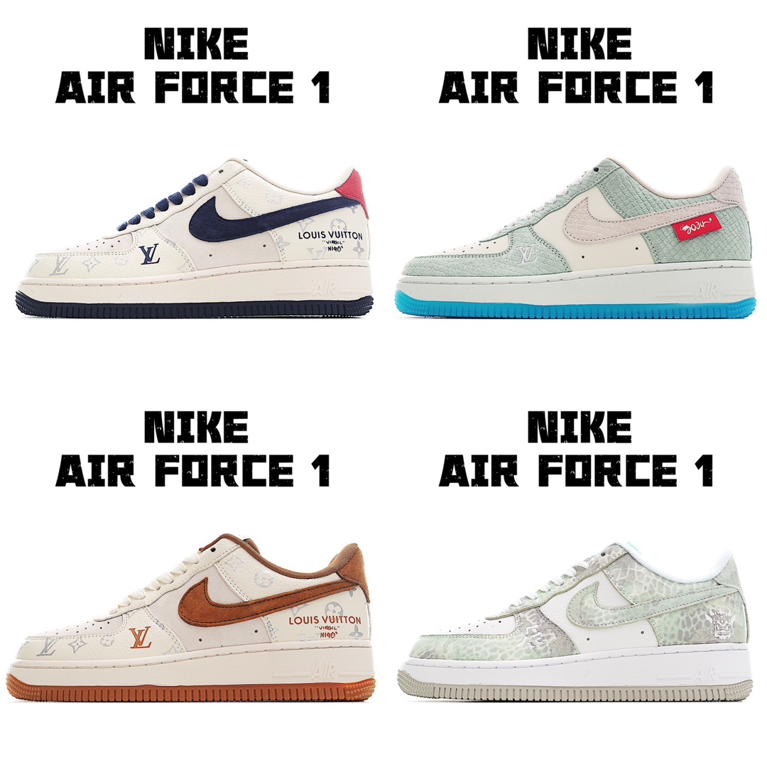 Nike Air Force 1 Low Top Sneakers - Limited Edition Designer Collaboration