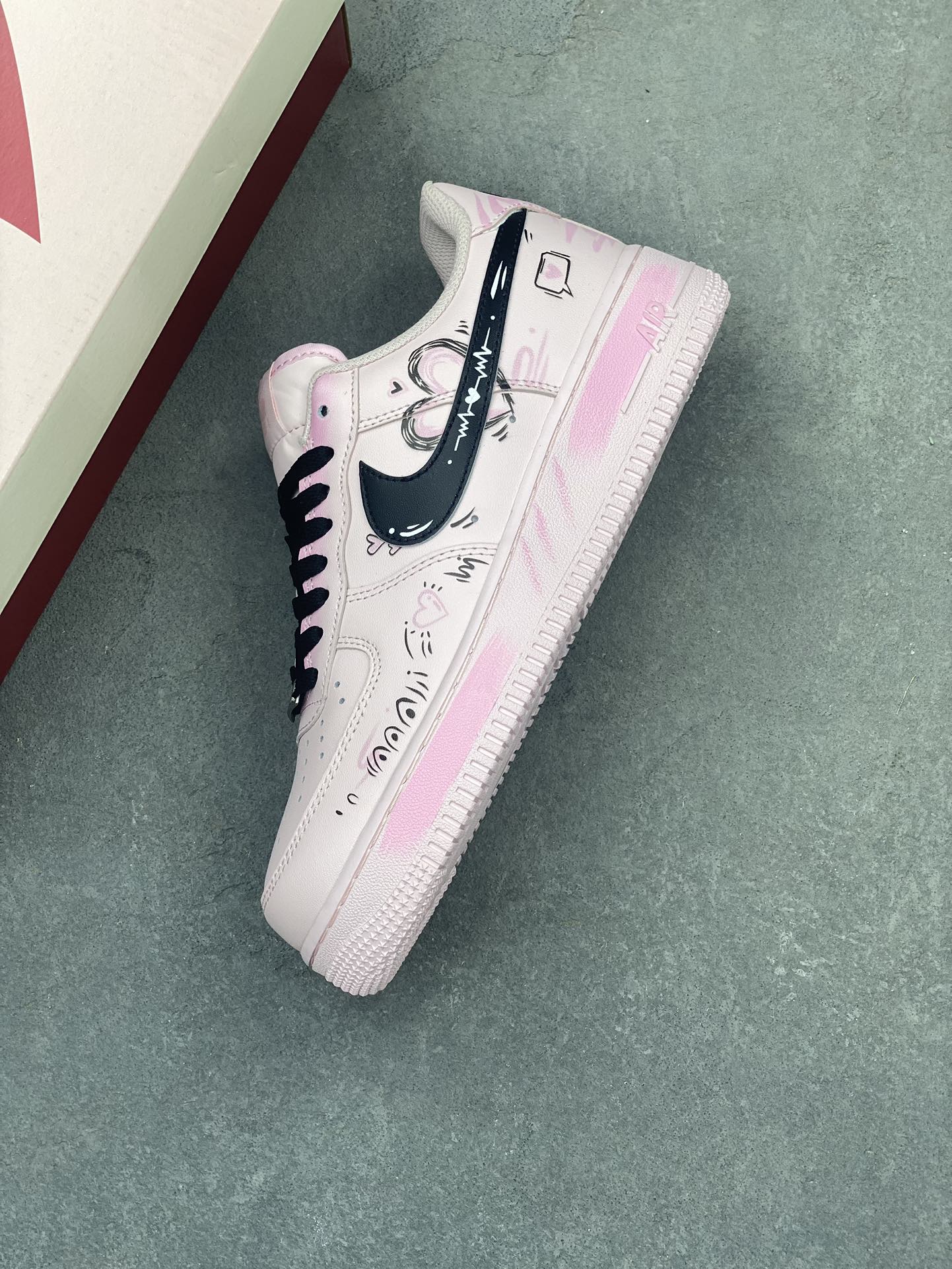 Nike Air Force 1 Low '07 'Love Letter' Pink Custom Sneakers 8 i1722968329 9007 7