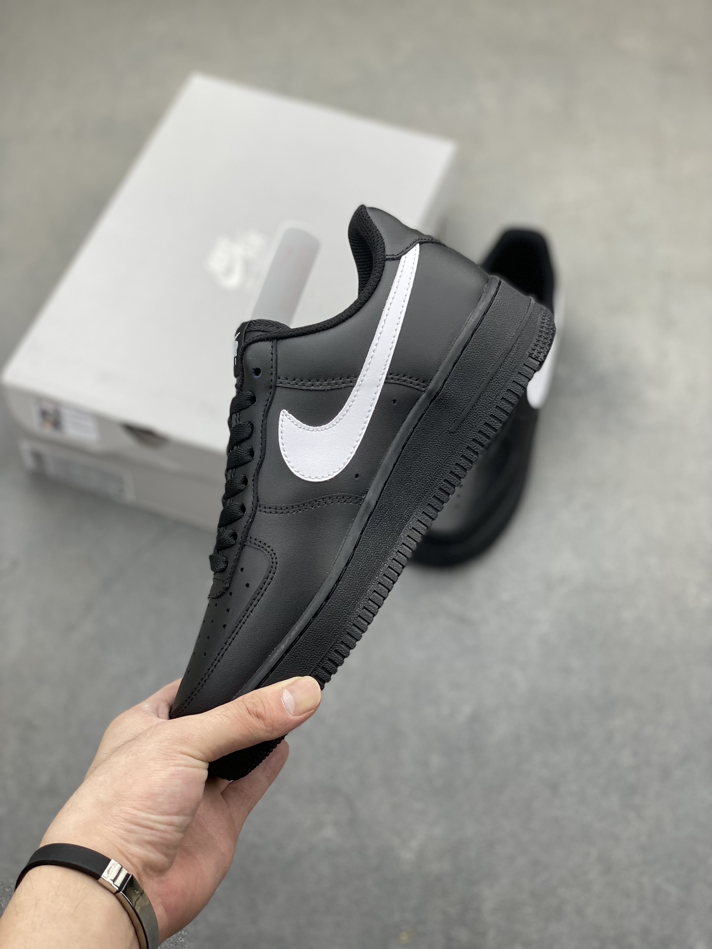 Nike Air Force 1 Low Black and White Leather Sneakers FZ0627-010 4 i1722968600 5343 7
