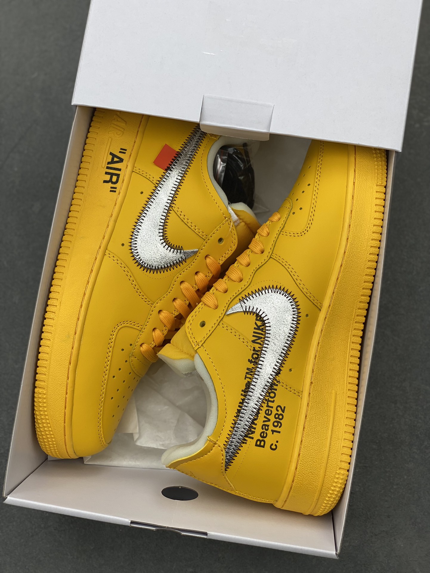 Nike Air Force 1 Low 07 x Off-White Virgil Yellow Sneakers 10 i1723048175 6475 6