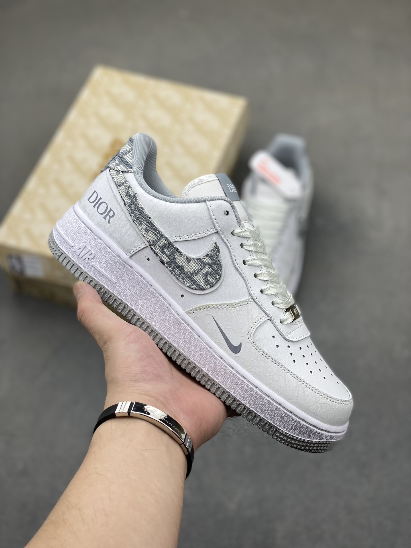 NK Air Force 1 '07 Low White Dior Pattern Casual Sneakers DR6239-836 2 i1723048382 7857 3