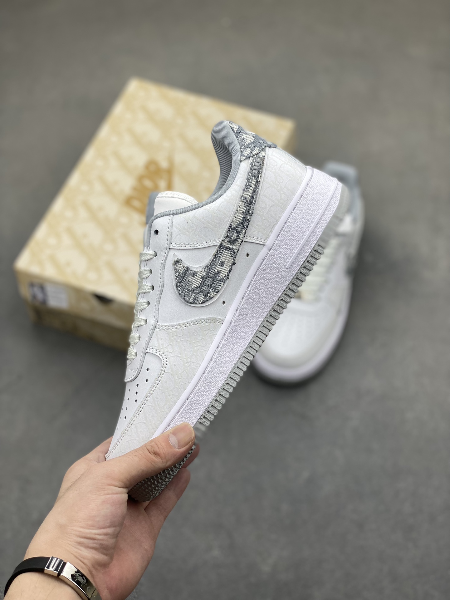 NK Air Force 1 '07 Low White Dior Pattern Casual Sneakers DR6239-836 4 i1723048382 8506 7