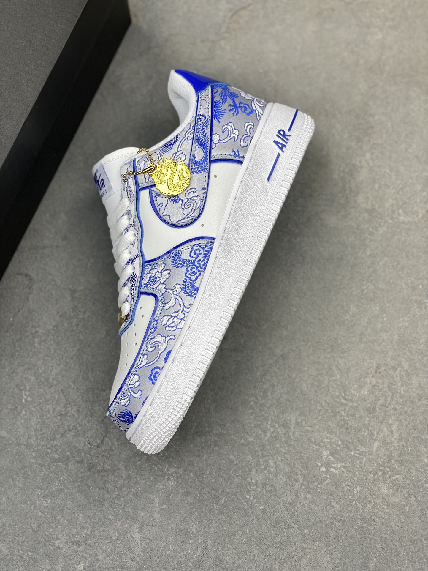 Nike Air Force 1 Low Blue White Dragon (CW2288-201) Custom Sneakers 8 i1723144717 5125 0