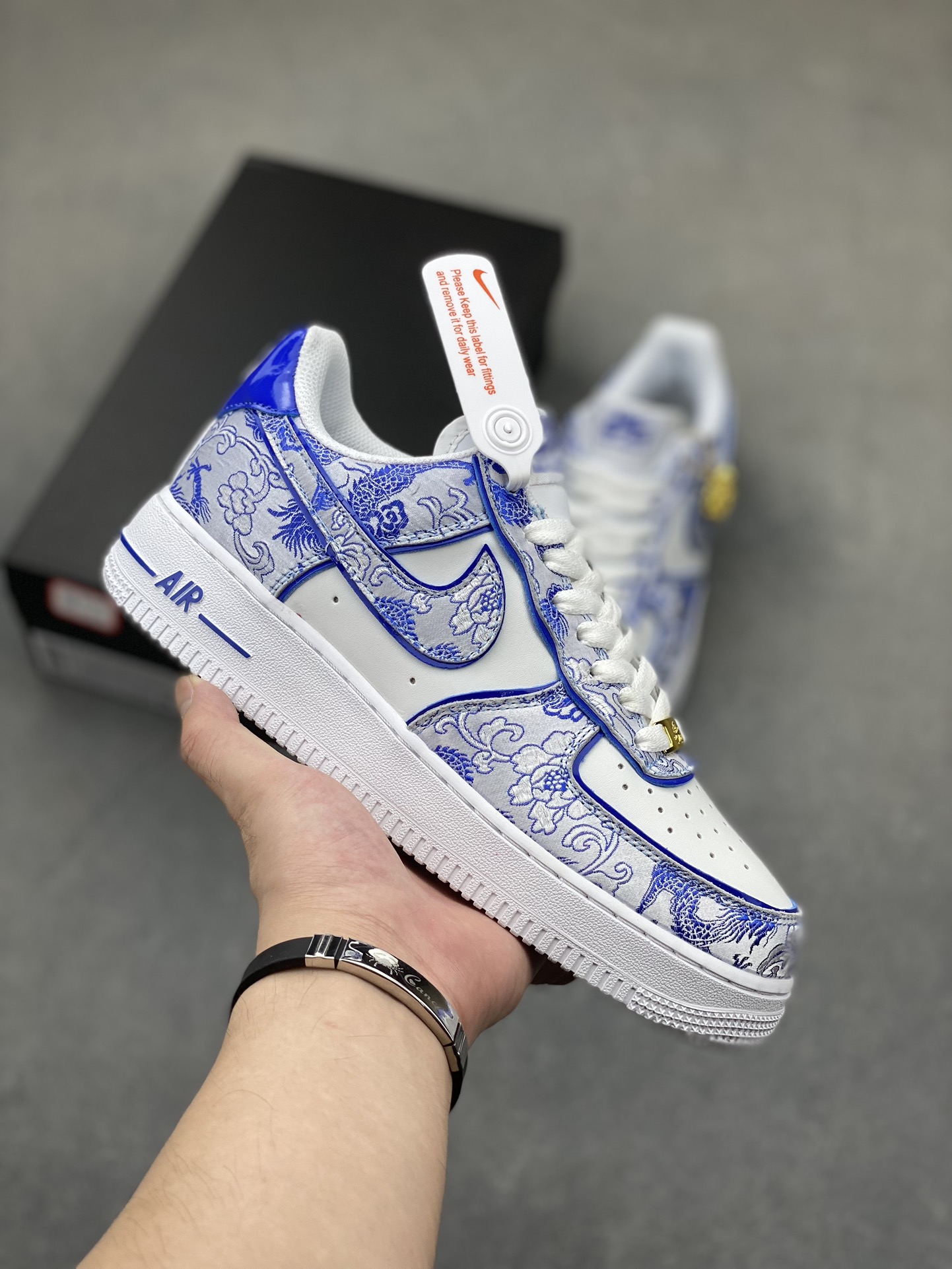 Nike Air Force 1 Low Blue White Dragon (CW2288-201) Custom Sneakers 2 i1723144717 9607 2