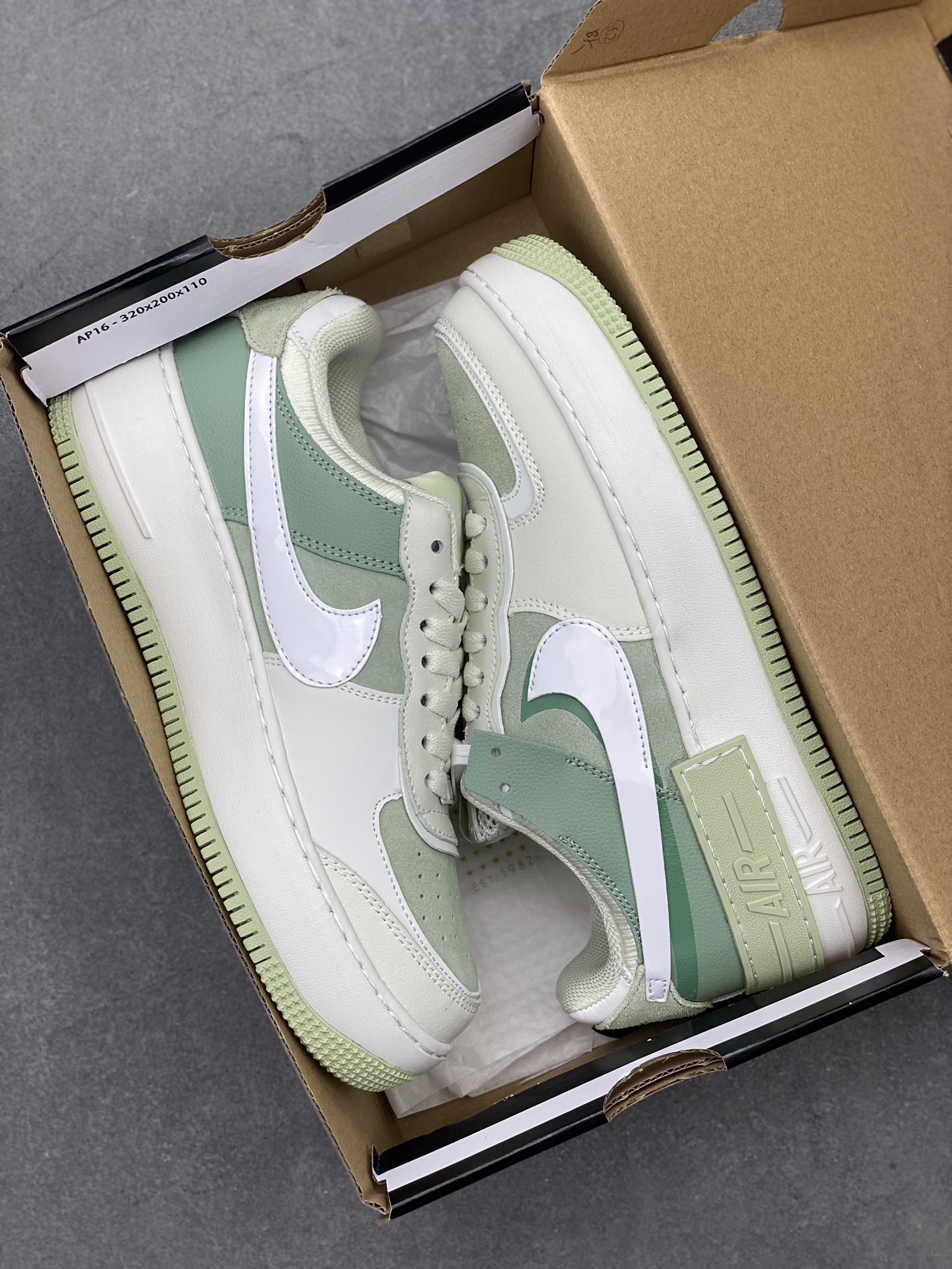 Nike Air Force 1 Shadow Pastel Green Lightweight Fashion Sneakers 10 i1723228258 4591 0