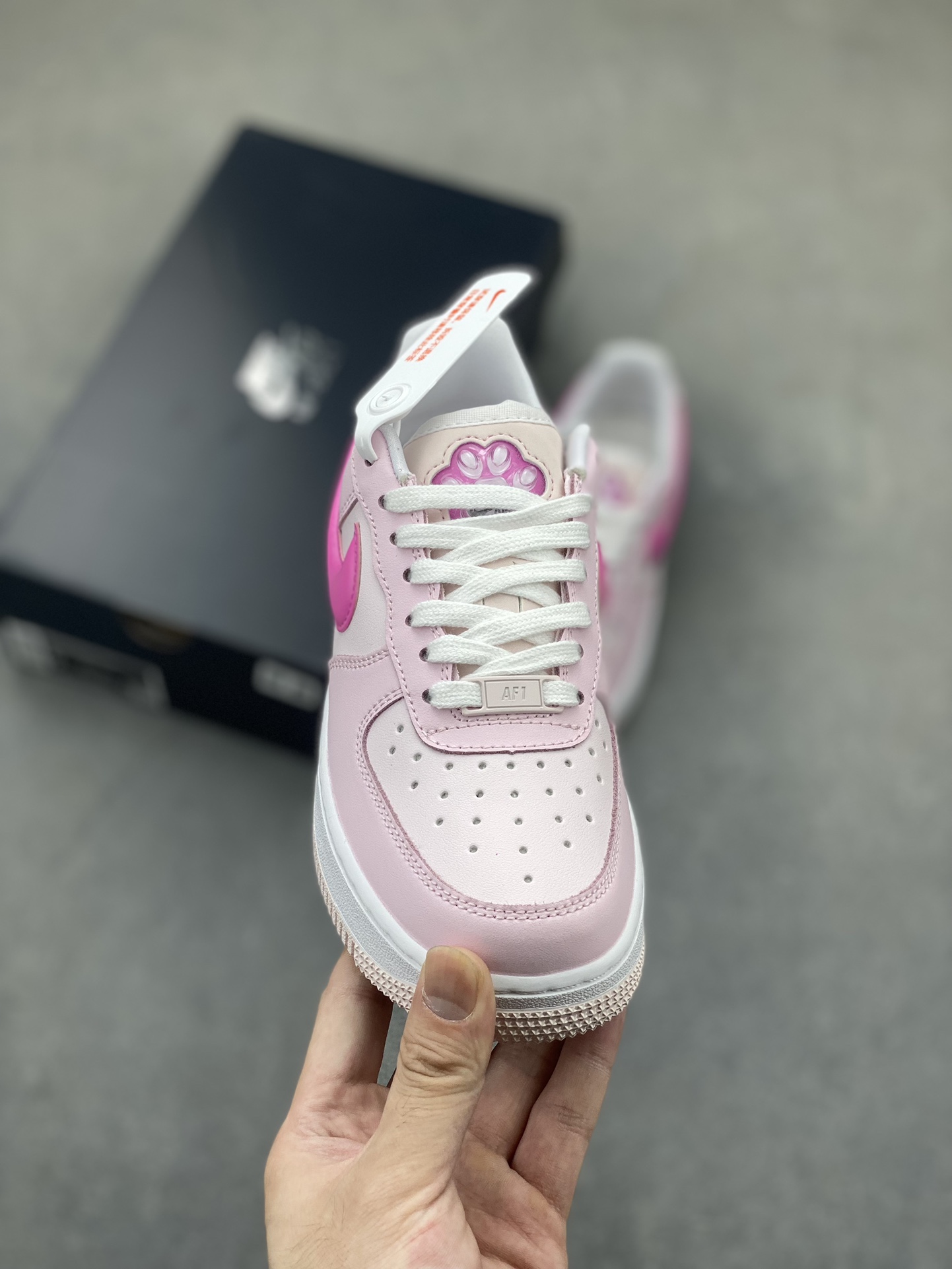 Nike Air Force 1 Low White Pink Cat Paw Women's Shoes (HM3696-661) 3 i1723317335 3142 1