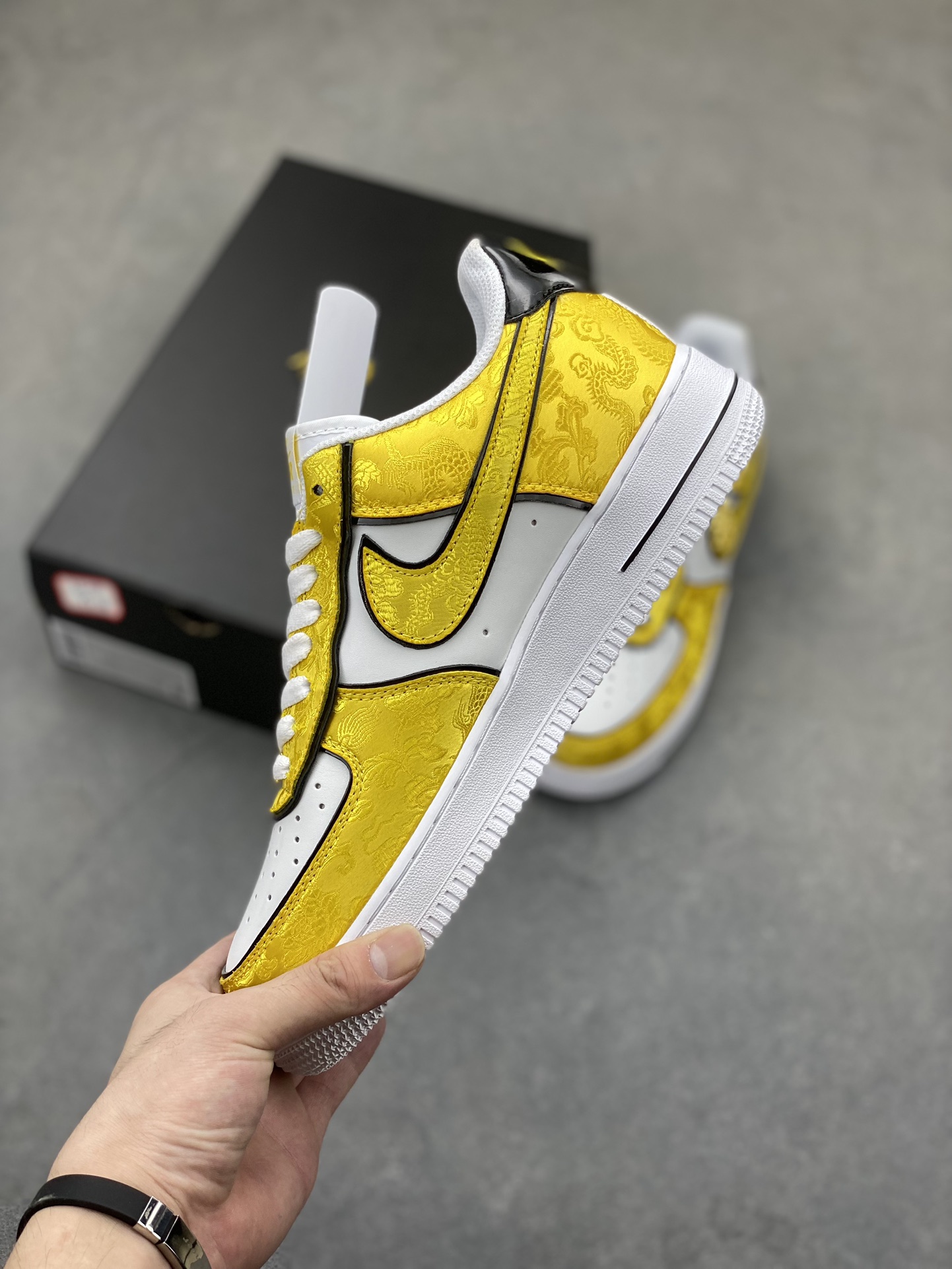 Nike Air Force 1 Low Yellow Dragon - Custom Design, Ultimate Comfort Shoes 4 i1723401507 7335 4