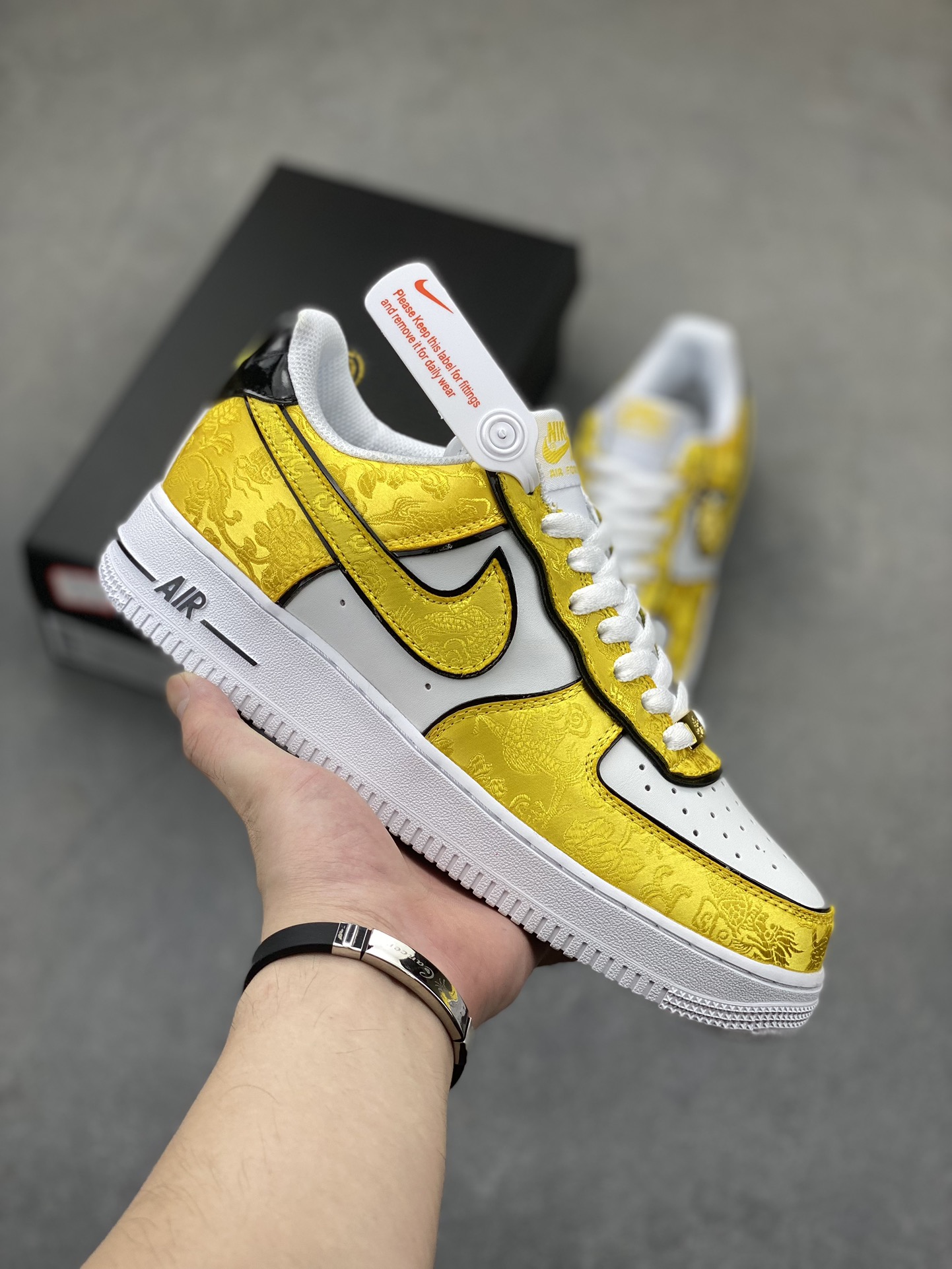Nike Air Force 1 Low Yellow Dragon - Custom Design, Ultimate Comfort Shoes 2 i1723401507 8235 8