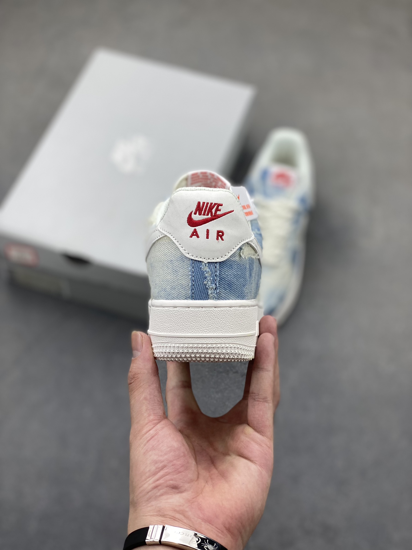Nike Air Force 1 Low White Denim - Original Quality & Comfortable Sneakers 5 i1723401606 3078 3
