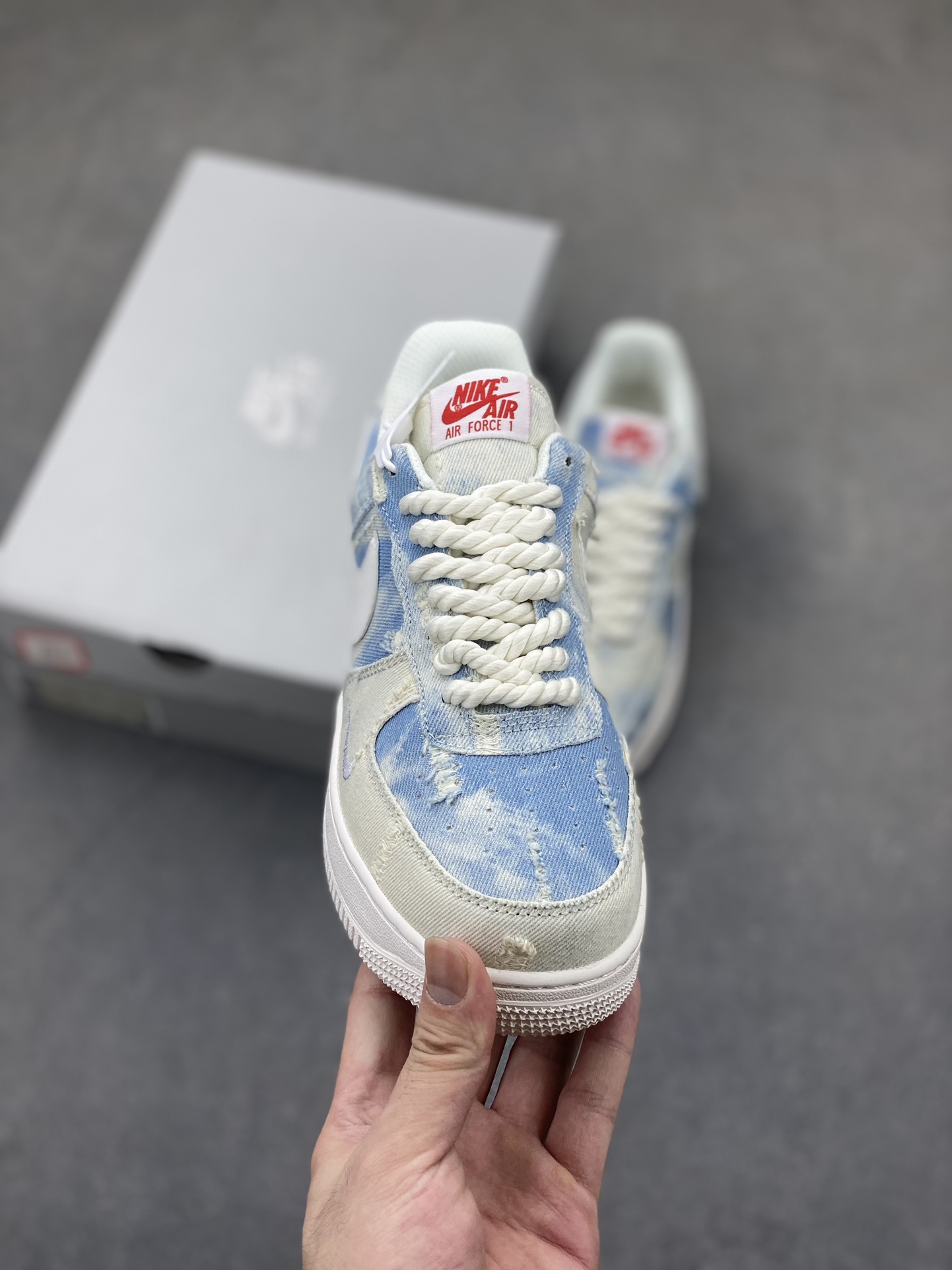 Nike Air Force 1 Low White Denim - Original Quality & Comfortable Sneakers 3 i1723401606 5472 6