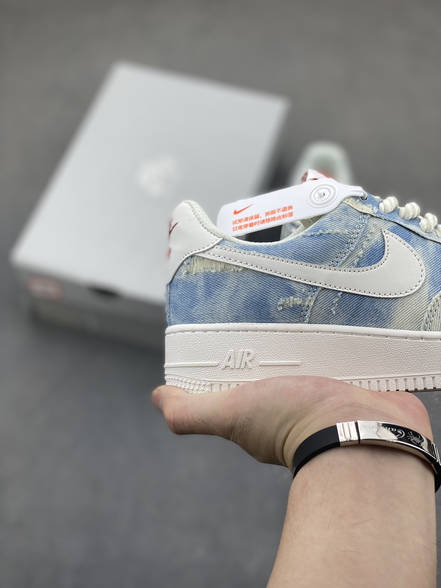 Nike Air Force 1 Low White Denim - Original Quality & Comfortable Sneakers 6 i1723401606 7228 4