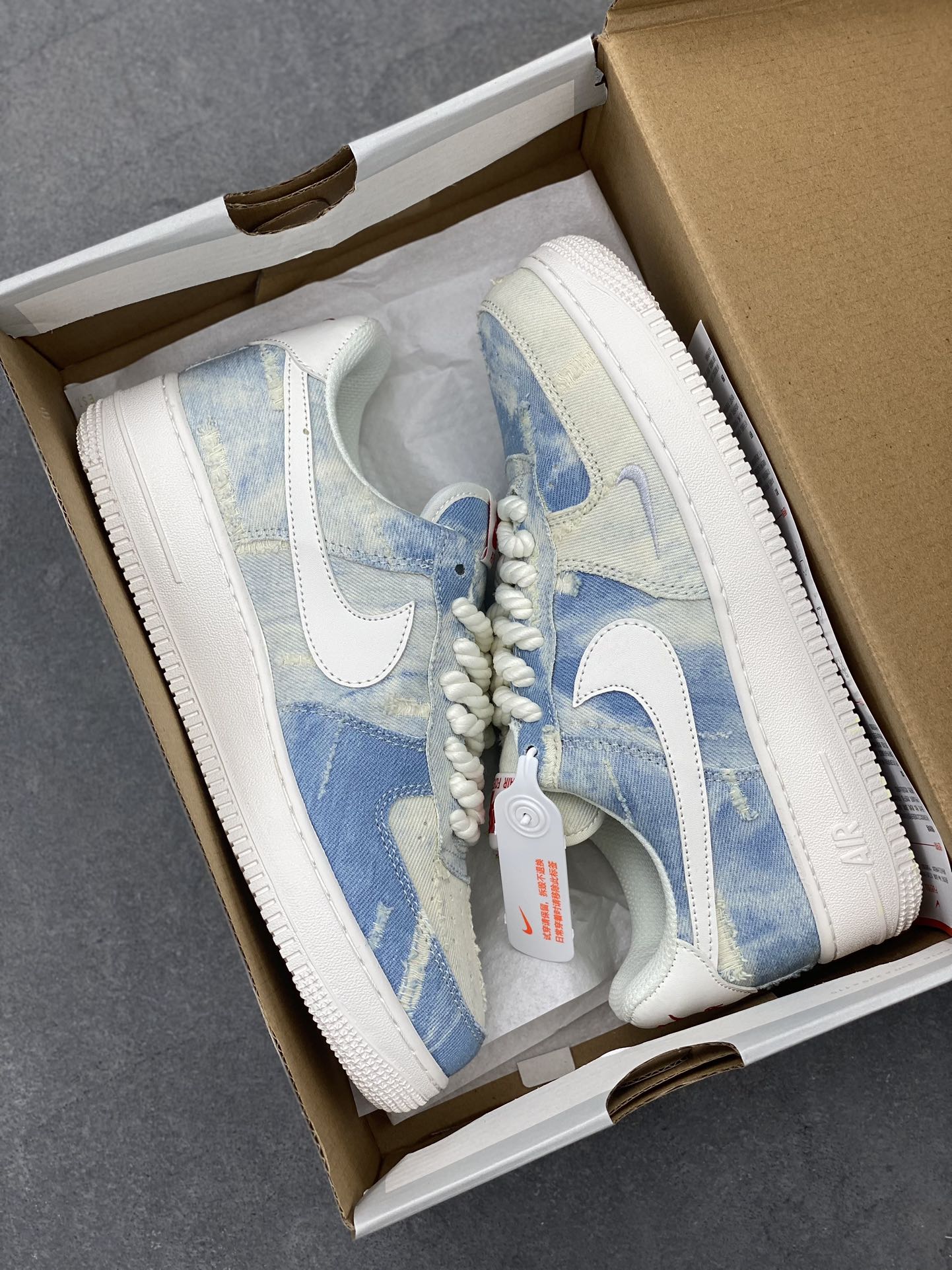 Nike Air Force 1 Low White Denim - Original Quality & Comfortable Sneakers 10 i1723401606 9495 8