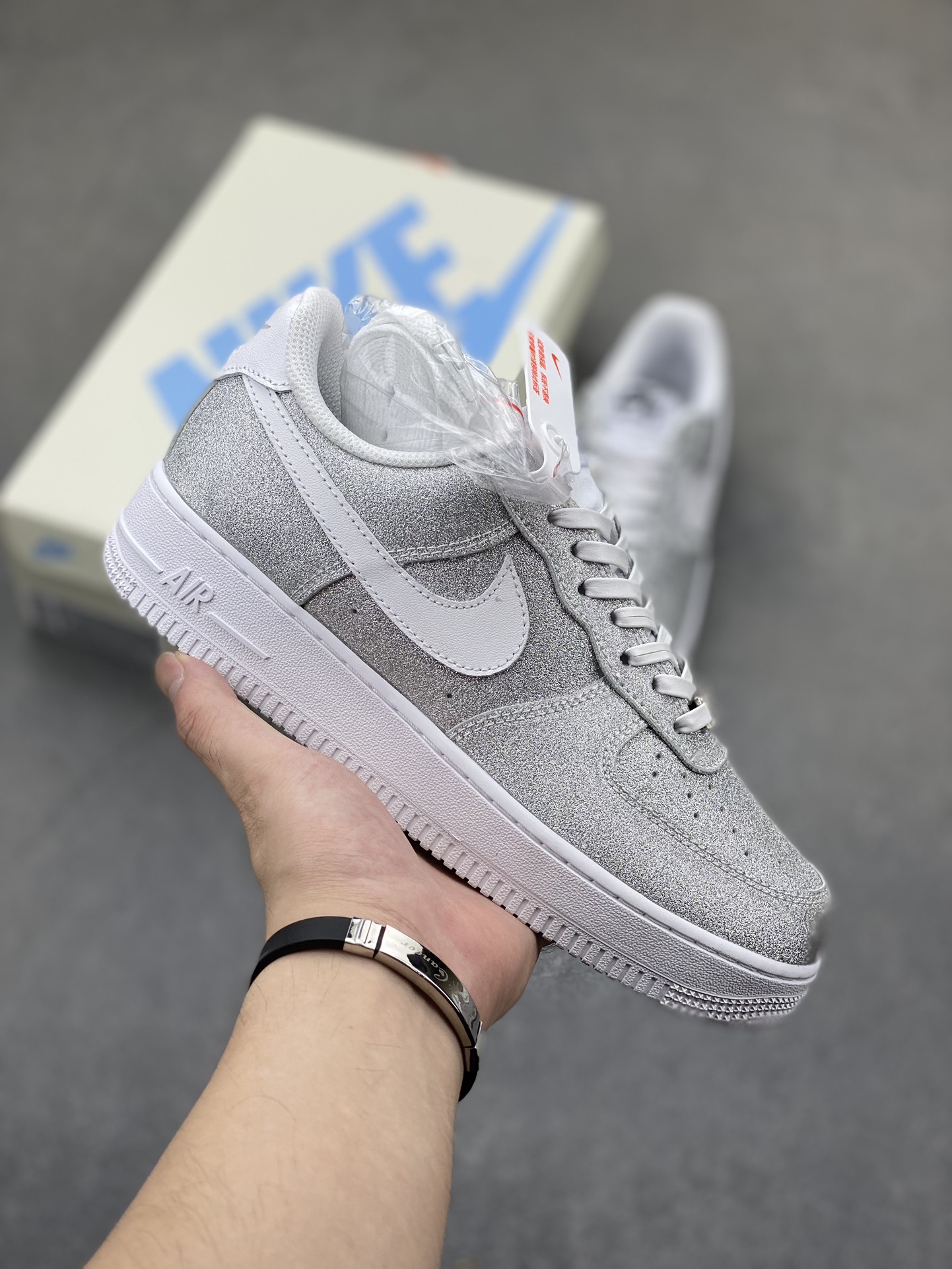 Nike Air Force 1 Low Silver Glitter Casual Sneakers DD8959-100 24 i1723655227 7173 5