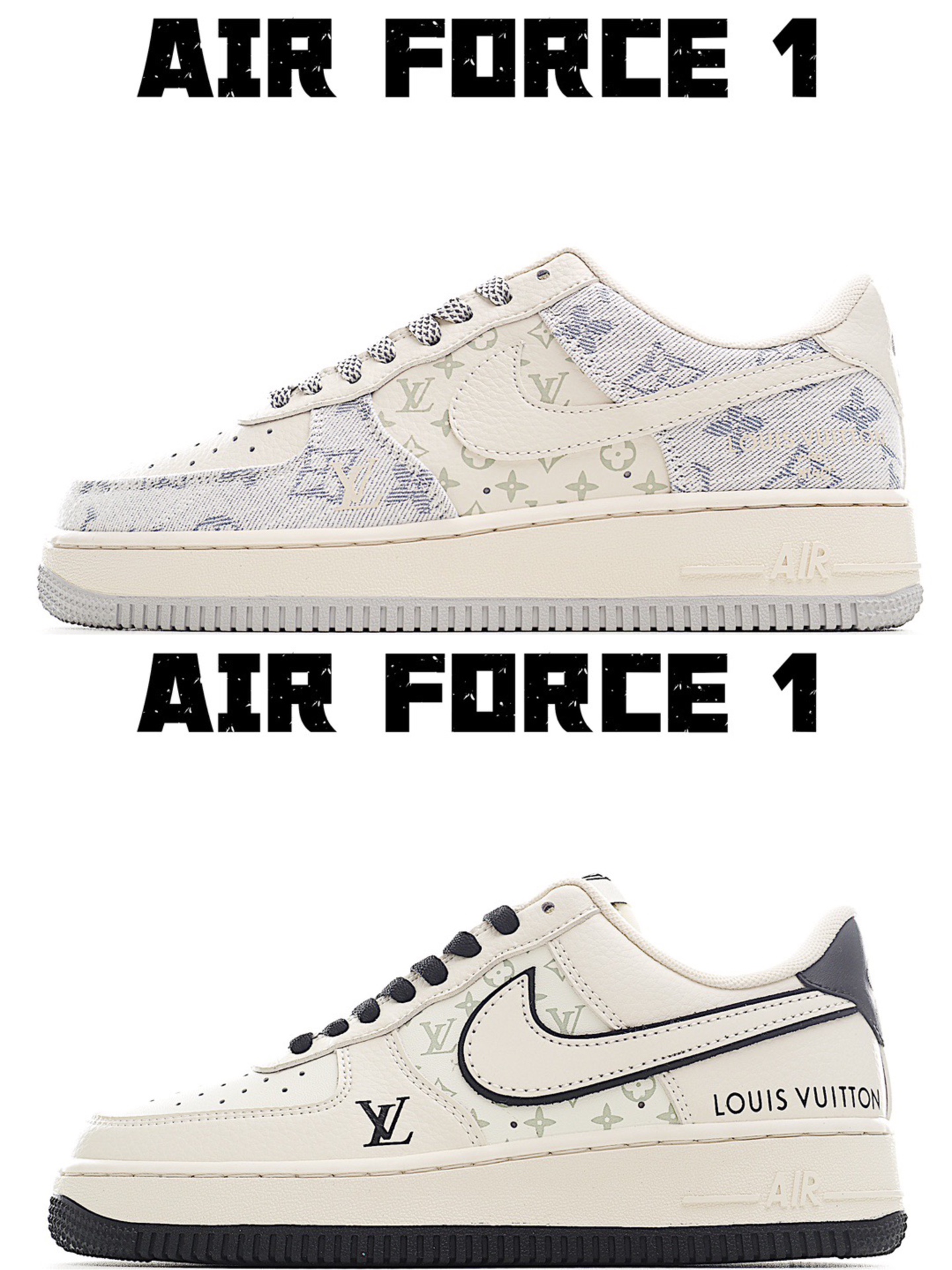 Louis Vuitton Air Force 1 Sneakers Stylish Designer Shoes for Men and Women