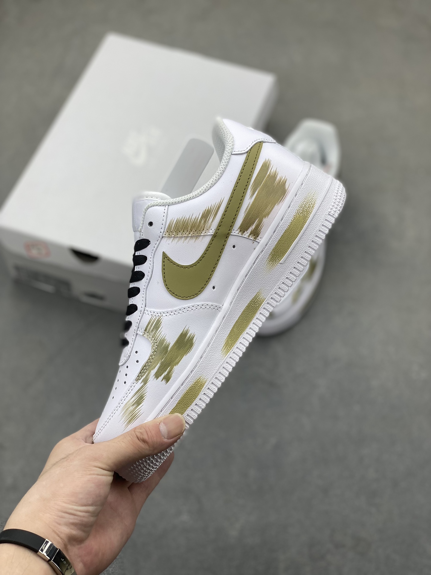 Nike Air Force 1 Low ’07 Custom "Broken Swoosh" Sneakers 26 i1723748728 1598 3