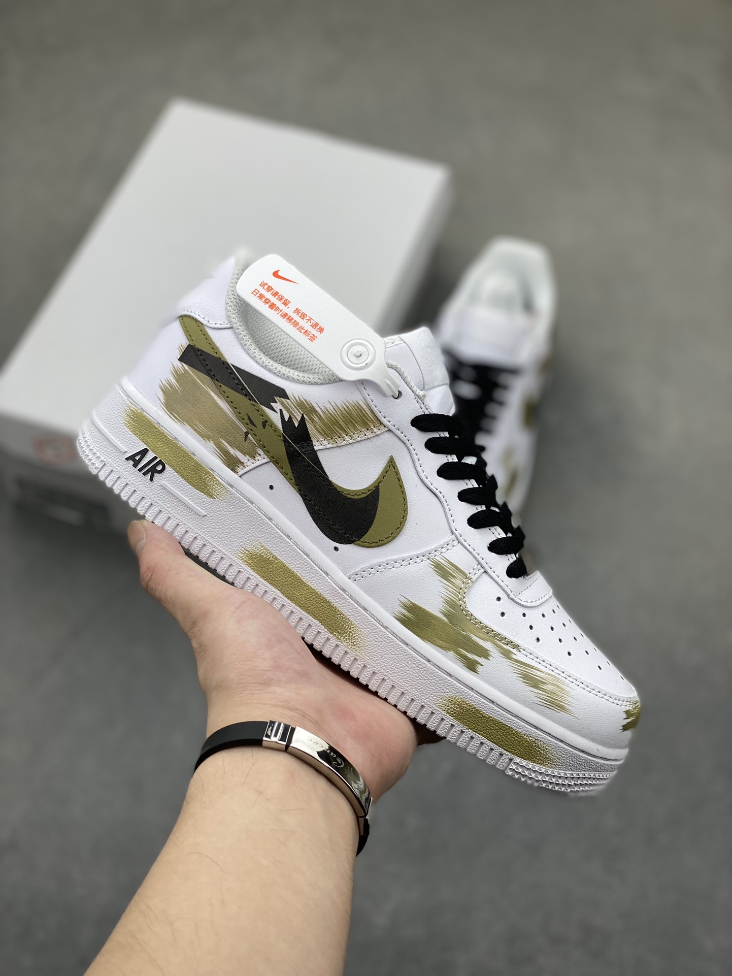 Nike Air Force 1 Low ’07 Custom "Broken Swoosh" Sneakers 24 i1723748728 9333 1