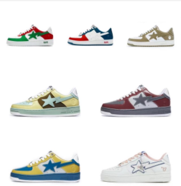 BAPE STA Low-Top Sneakers: Classic Style, Iconic Design, Comfortable Fit