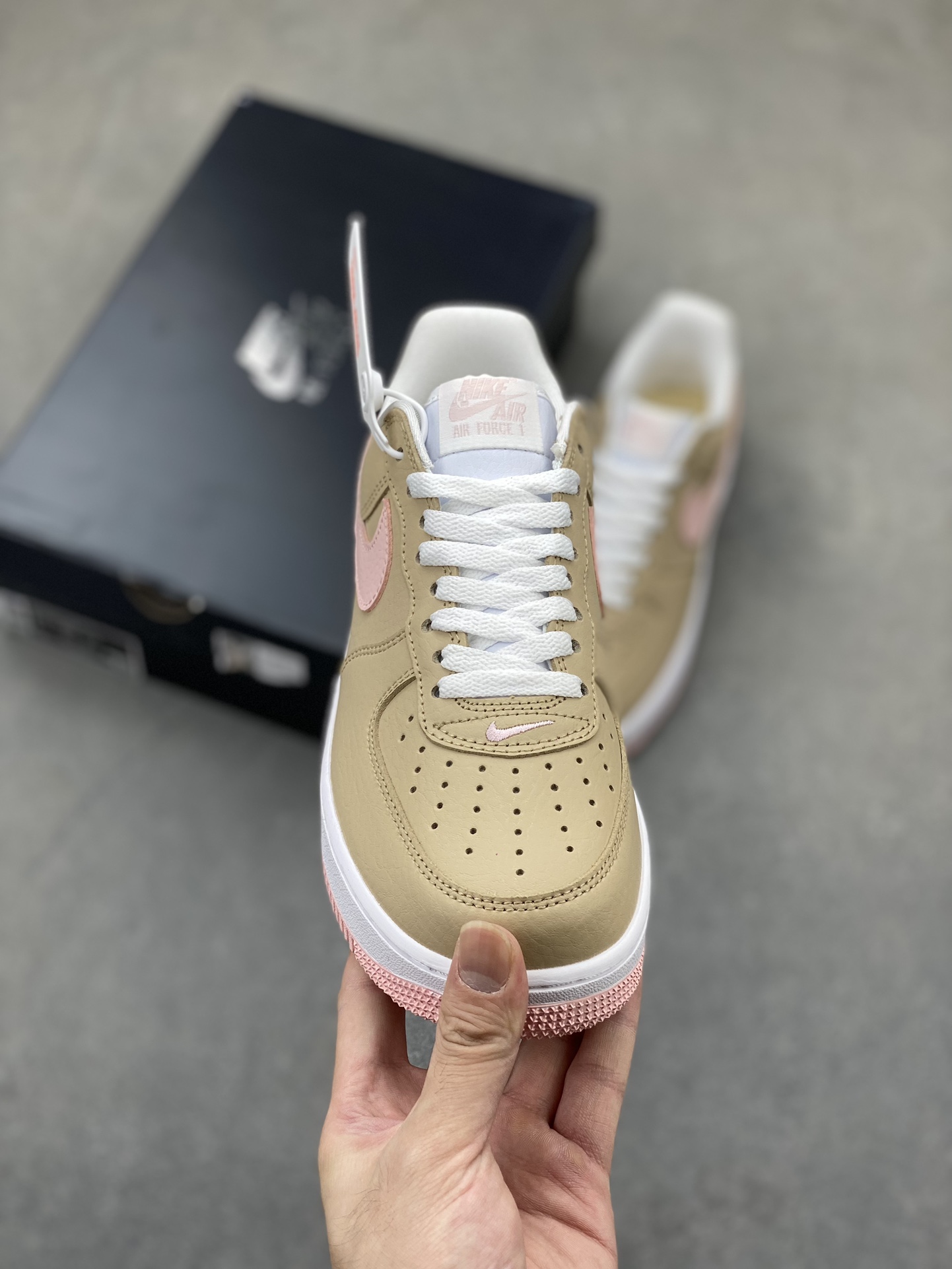 Nike Air Force 1 Low Brown/Pink Women's Casual Sneakers - Style & Comfort 3 i1723837841 5742 1