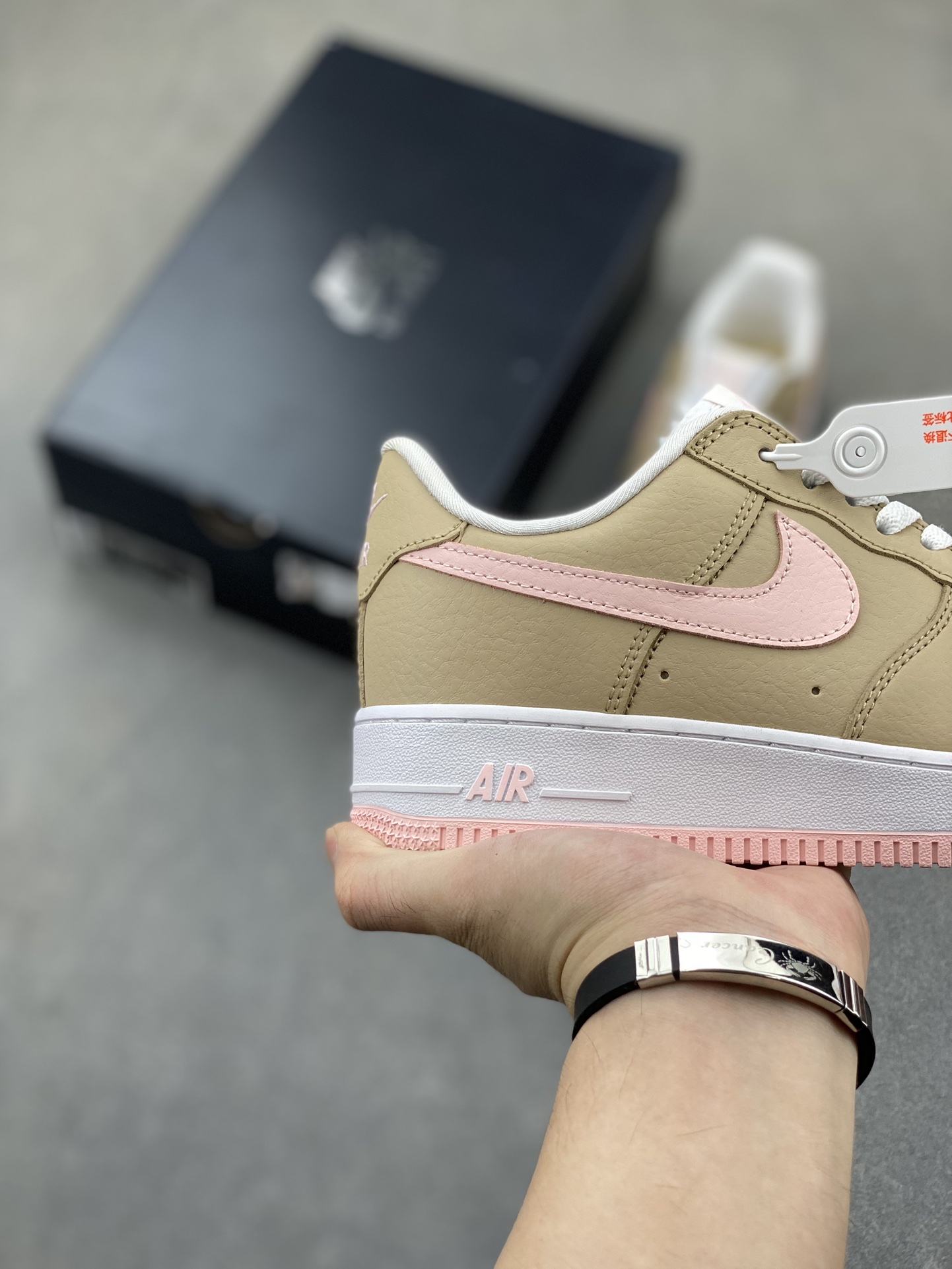 Nike Air Force 1 Low Brown/Pink Women's Casual Sneakers - Style & Comfort 6 i1723837841 6186 0