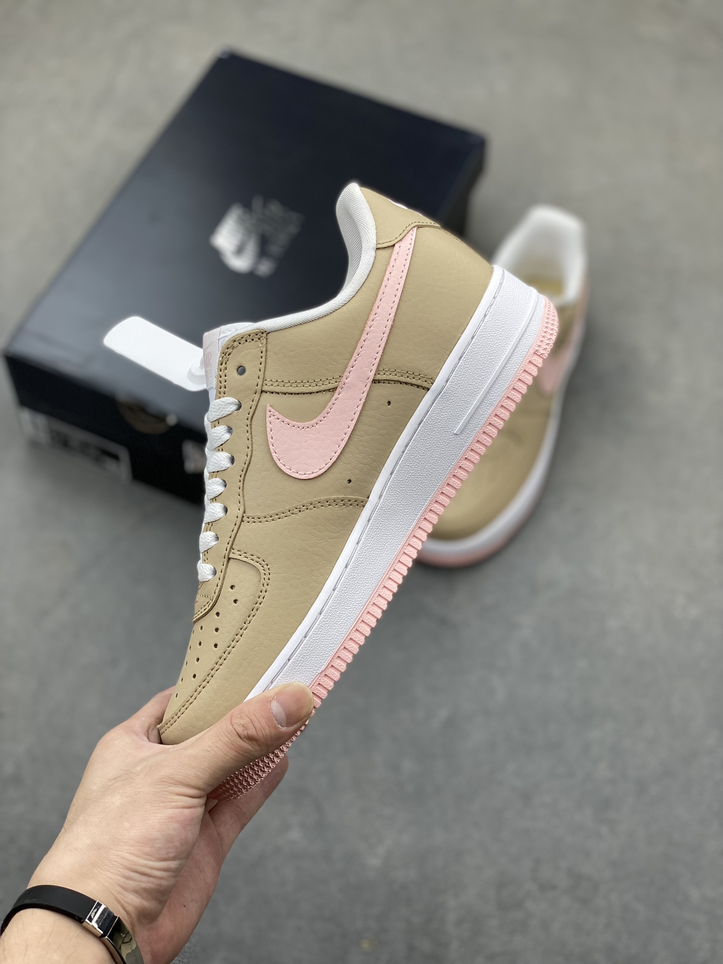 Nike Air Force 1 Low Brown/Pink Women's Casual Sneakers - Style & Comfort 4 i1723837842 4108 8