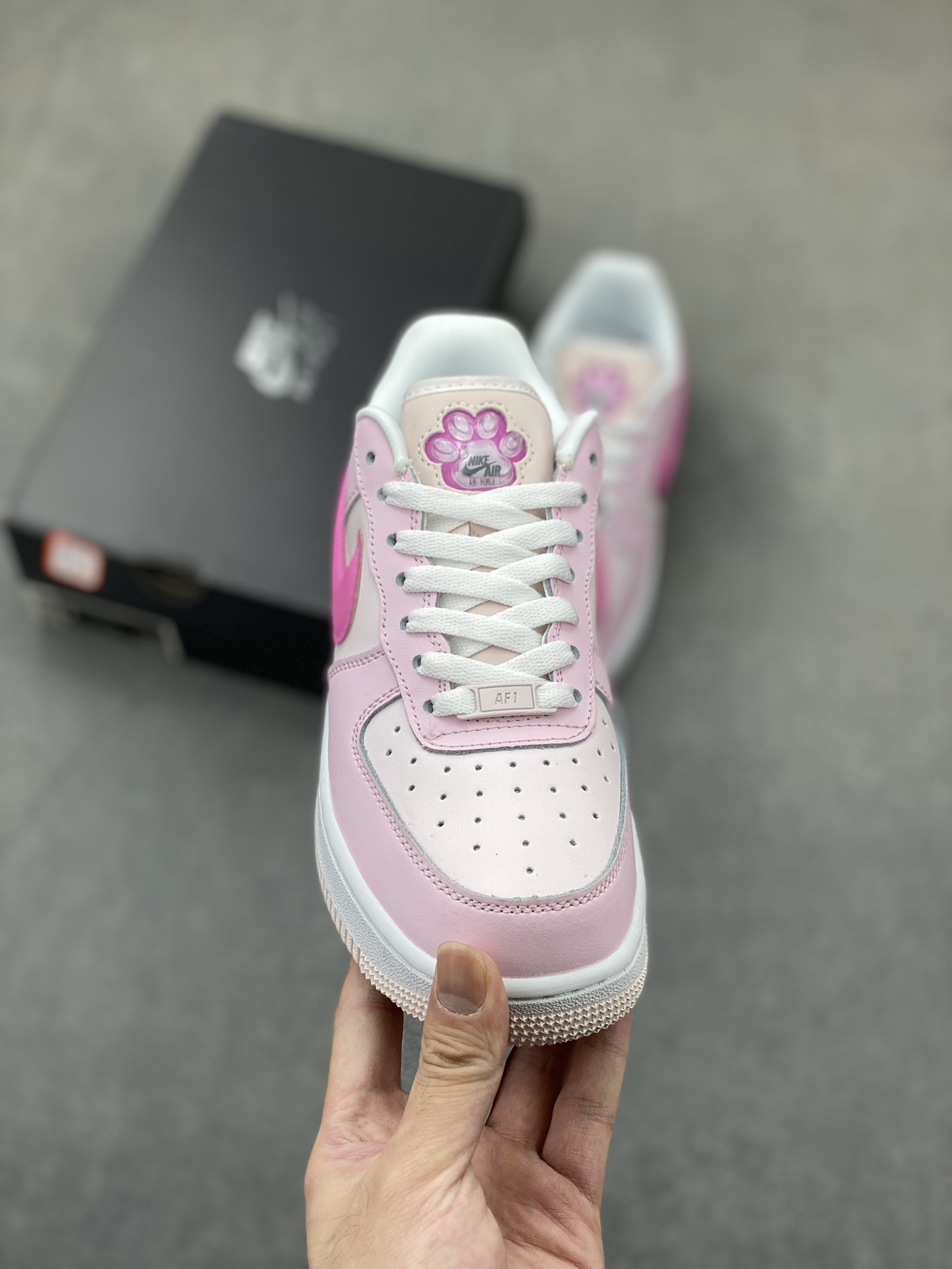 Nike Air Force 1 Low White Pink Cat Paw HM3696-661 Women's Shoes 3 i1723838002 4657 3