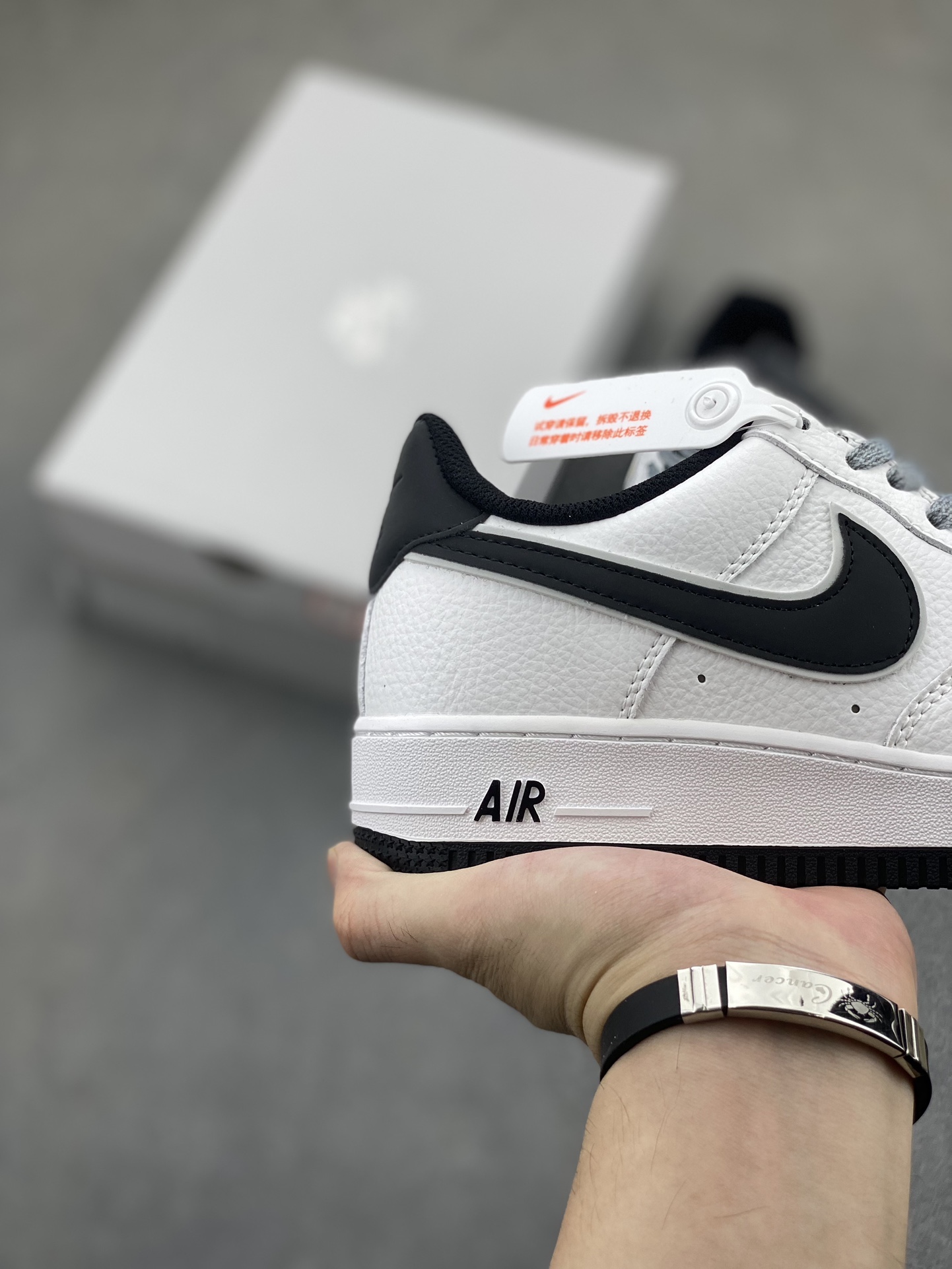 Nike Air Force 1 '07 White Black Sneaker - 3M Reflective, Full Air Cushion 19 i1724010671 7788 4