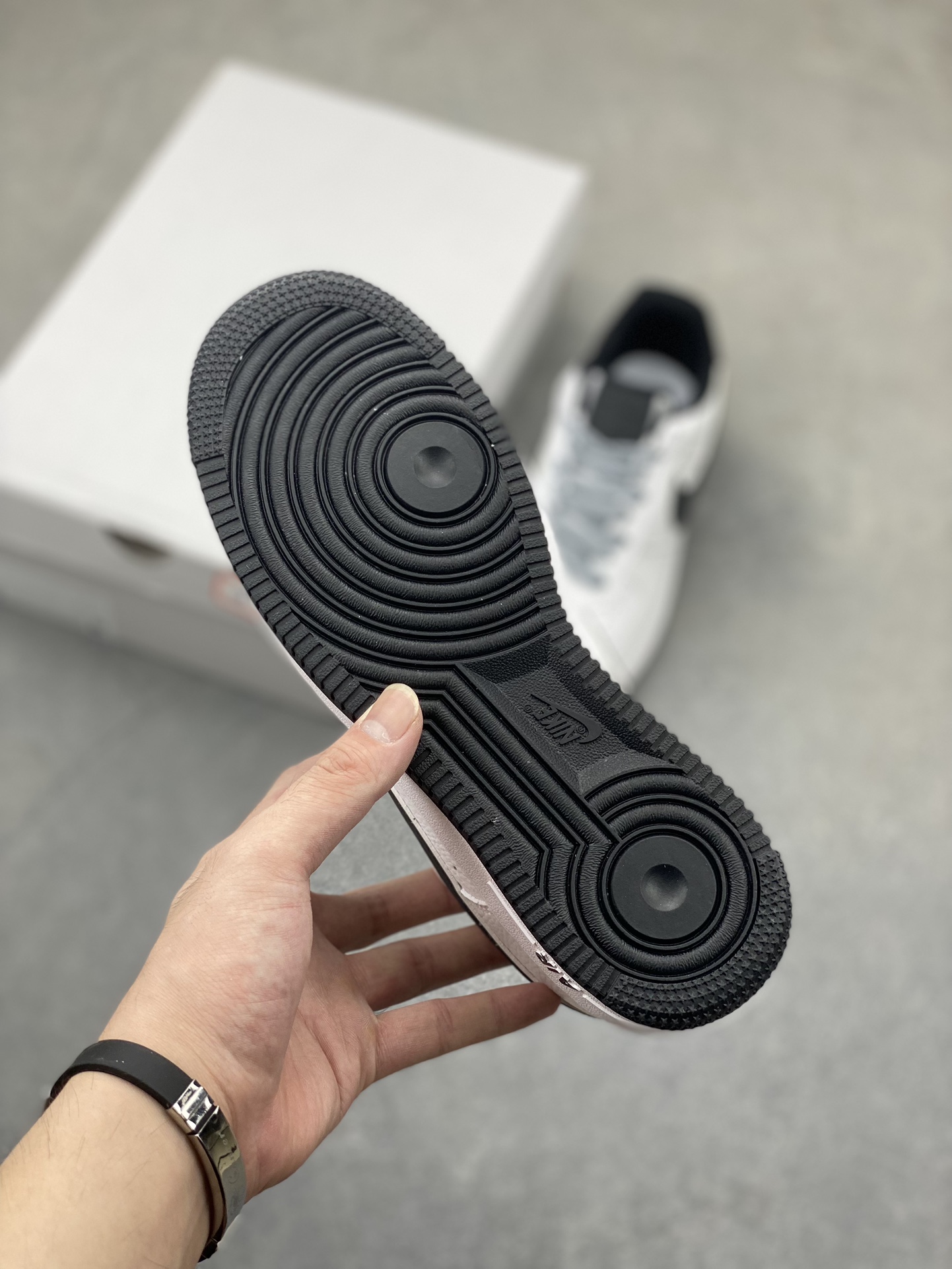 Nike Air Force 1 '07 White Black Sneaker - 3M Reflective, Full Air Cushion 20 i1724010686 973 0