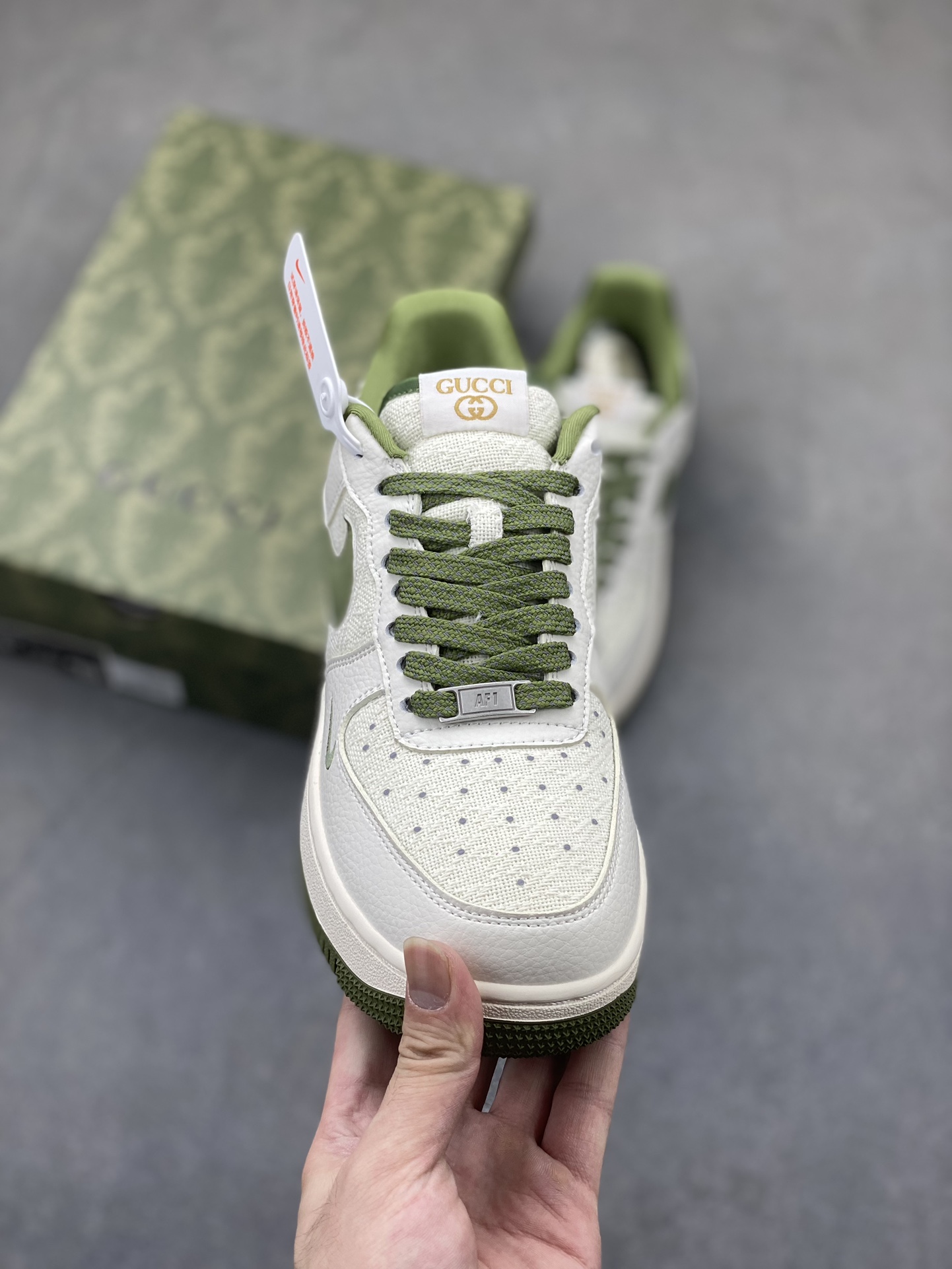Nike Air Force 1 '07 Low Gucci Collab Sneakers - Green/Beige, Limited Edition 3 i1724010771 1115 4