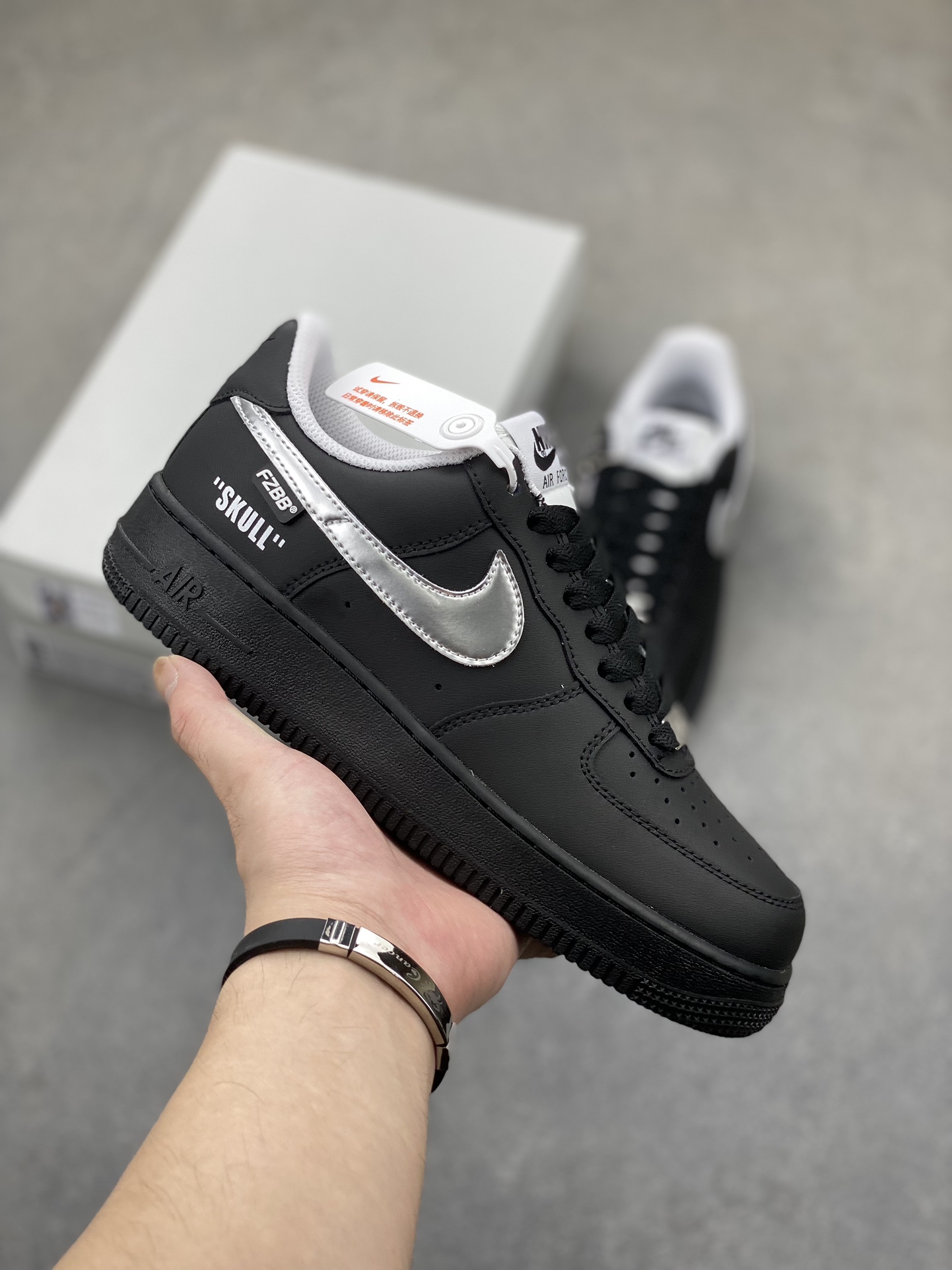 Nike Air Force 1 Low Black Silver: Original Quality and Comfort 15 i1724180581 1455 1