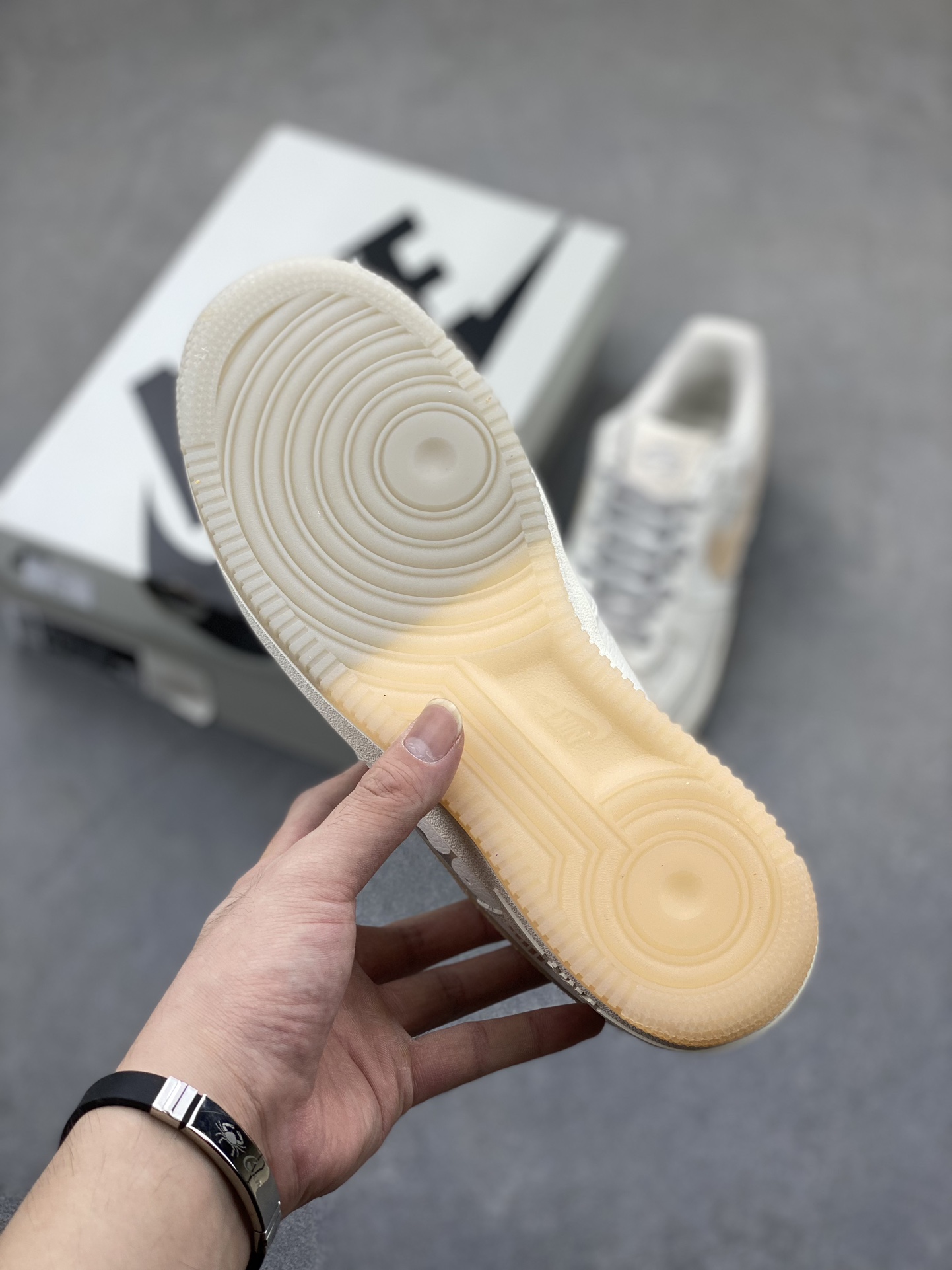 Nike Air Force 1 '07 Custom White/Tan Low-Top Sneakers 7 i1724266388 7477 7