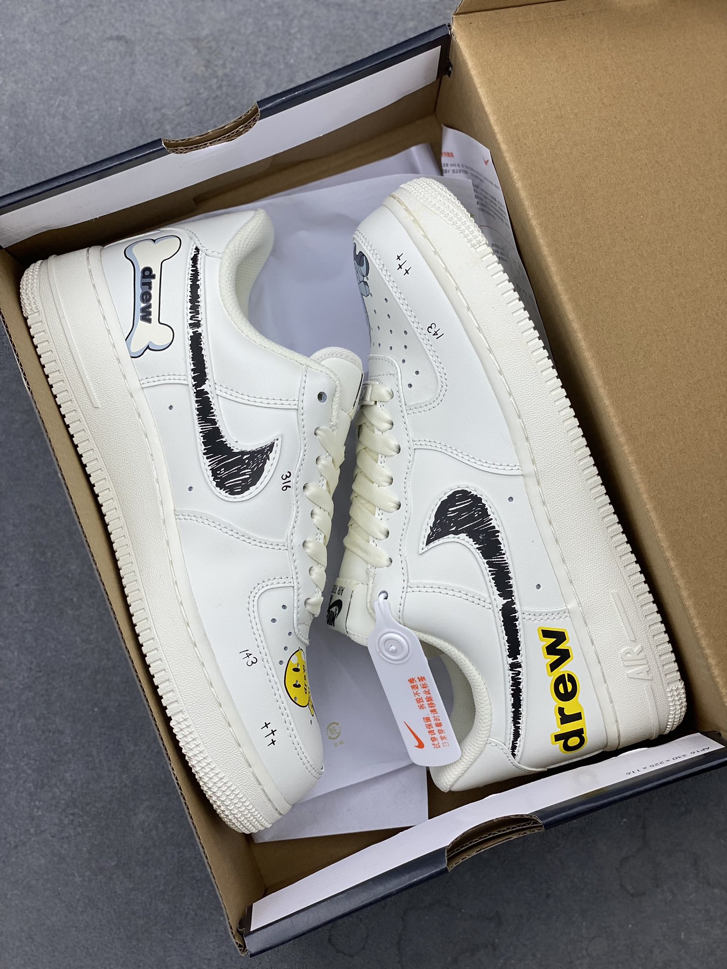 Nike Air Force 1 Low '07 "Drew" Custom Graffiti Sneakers 10 i1724356298 3260 1