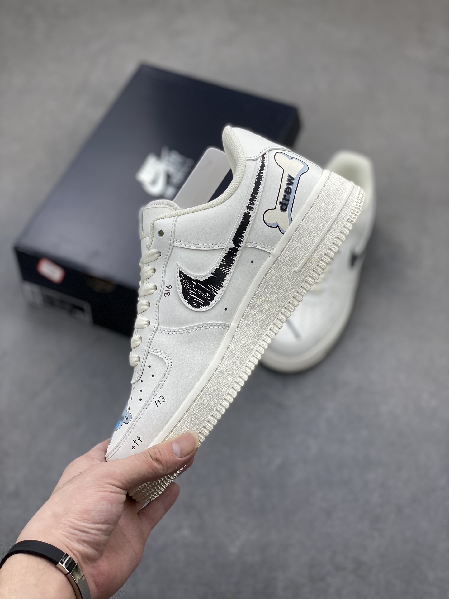 Nike Air Force 1 Low '07 "Drew" Custom Graffiti Sneakers 4 i1724356298 8414 5