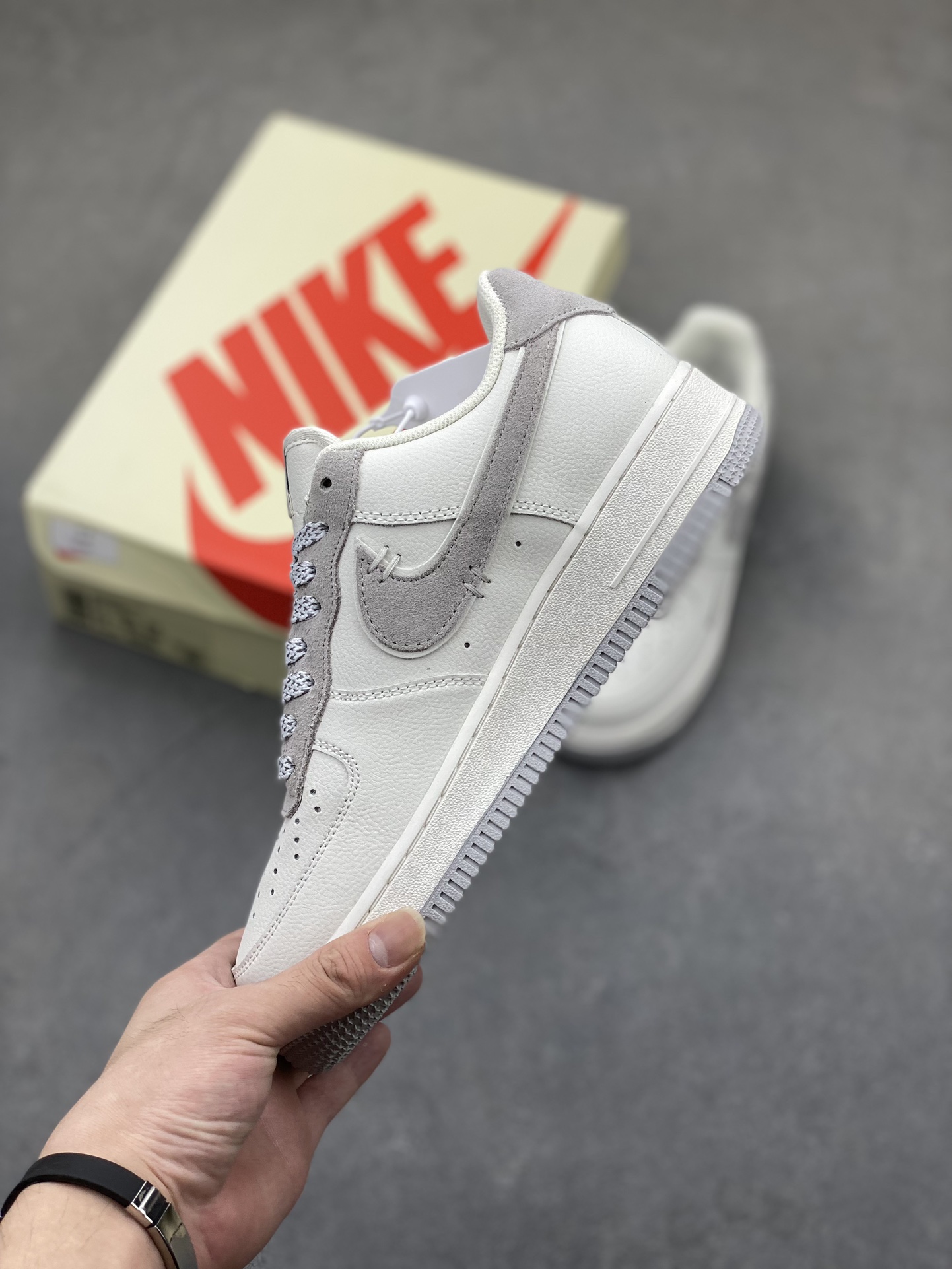 Nike Air Force 1 '07 Low Anti Social Club Custom Sneakers - White/Gray 4 i1724356517 8606 2