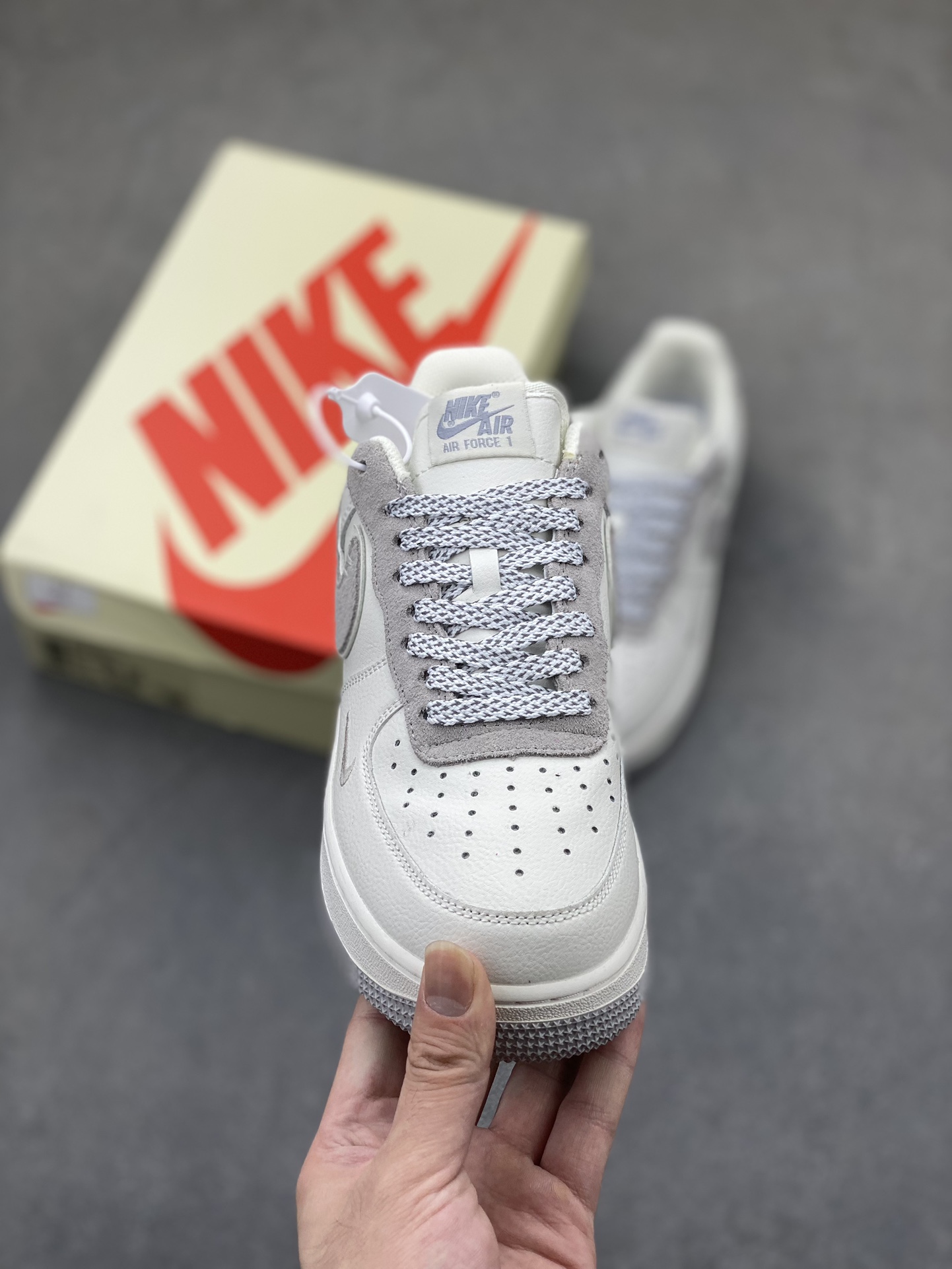 Nike Air Force 1 '07 Low Anti Social Club Custom Sneakers - White/Gray 3 i1724356518 6042 8