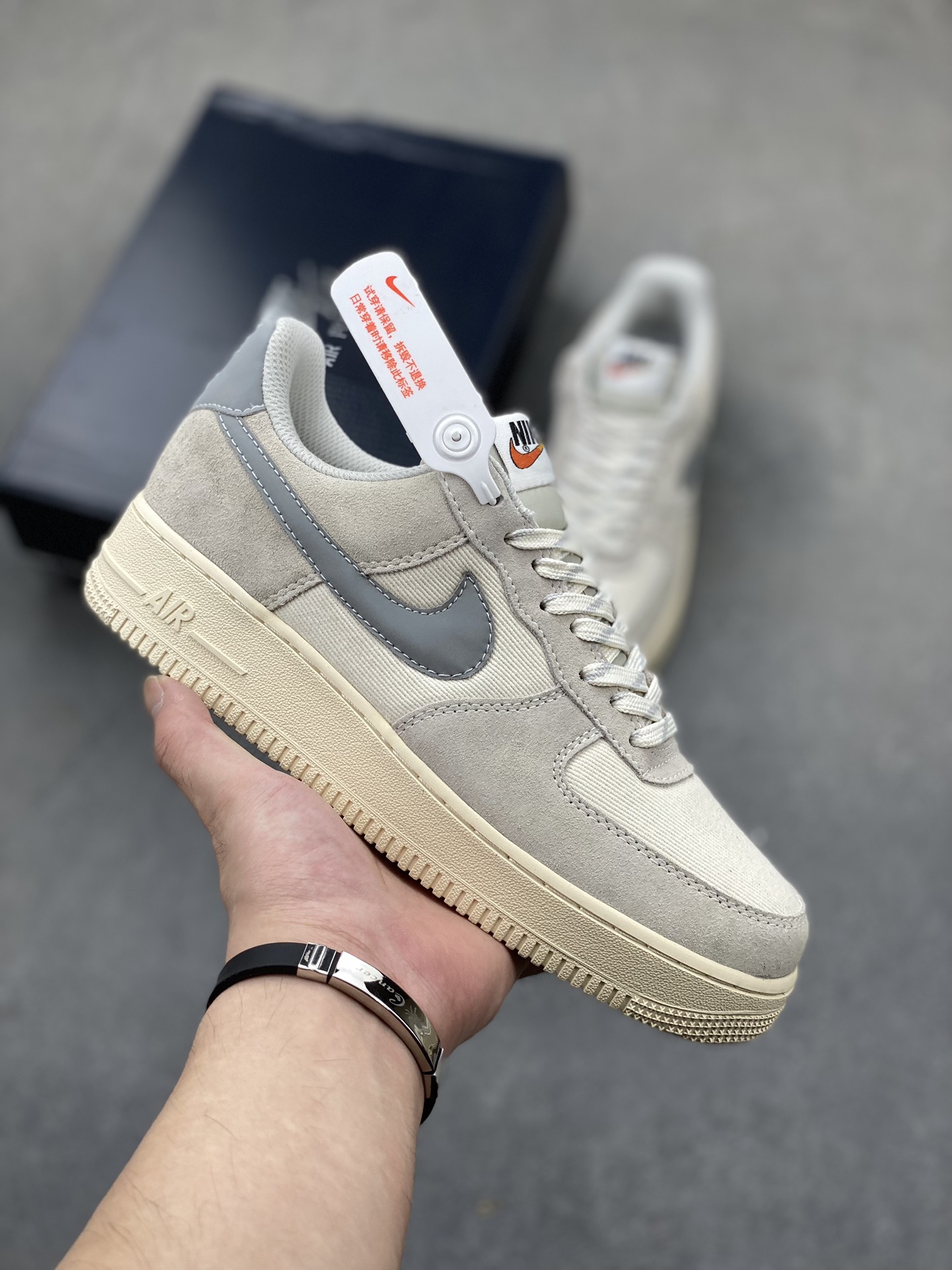 Nike Air Force 1 '07 Low Grey Suede Casual Shoes DO9801-100 2 i1724357504 4527 3