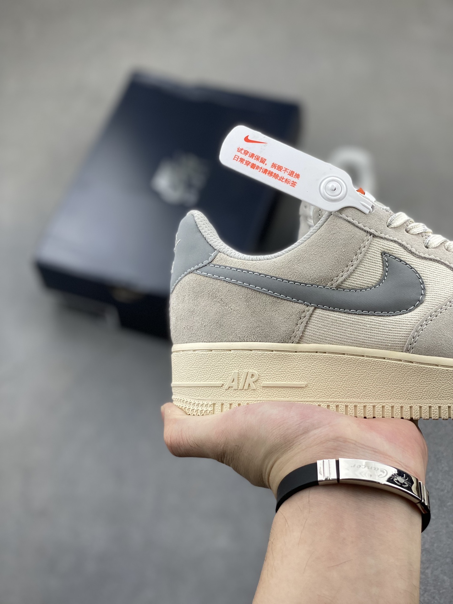 Nike Air Force 1 '07 Low Grey Suede Casual Shoes DO9801-100 6 i1724357504 5106 1
