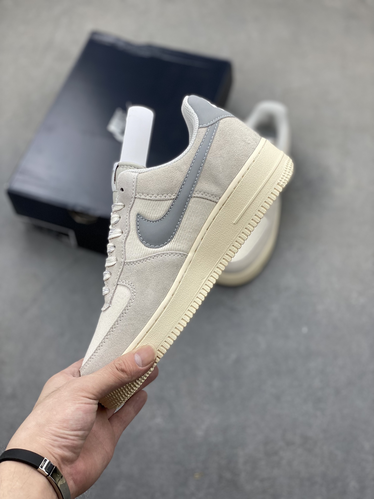 Nike Air Force 1 '07 Low Grey Suede Casual Shoes DO9801-100 4 i1724357504 7903 4