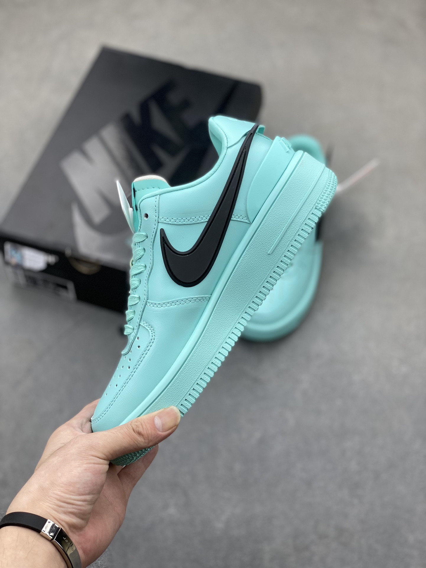 AMBUSH x Nike Air Force 1 Low SP Tiffany Blue, Wide Bottom Sneakers 4 i1724443175 3755 4