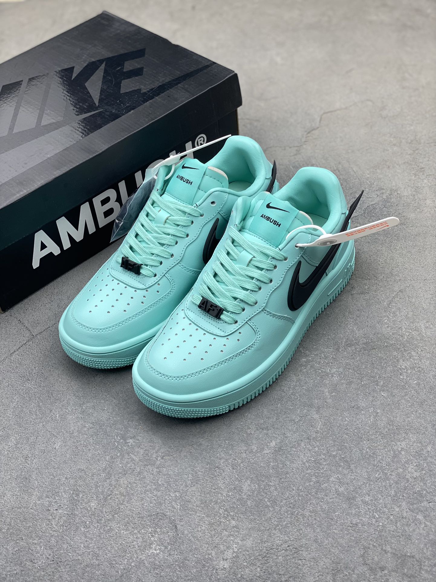 AMBUSH x Nike Air Force 1 Low SP Tiffany Blue, Wide Bottom Sneakers 9 i1724443176 2918 8