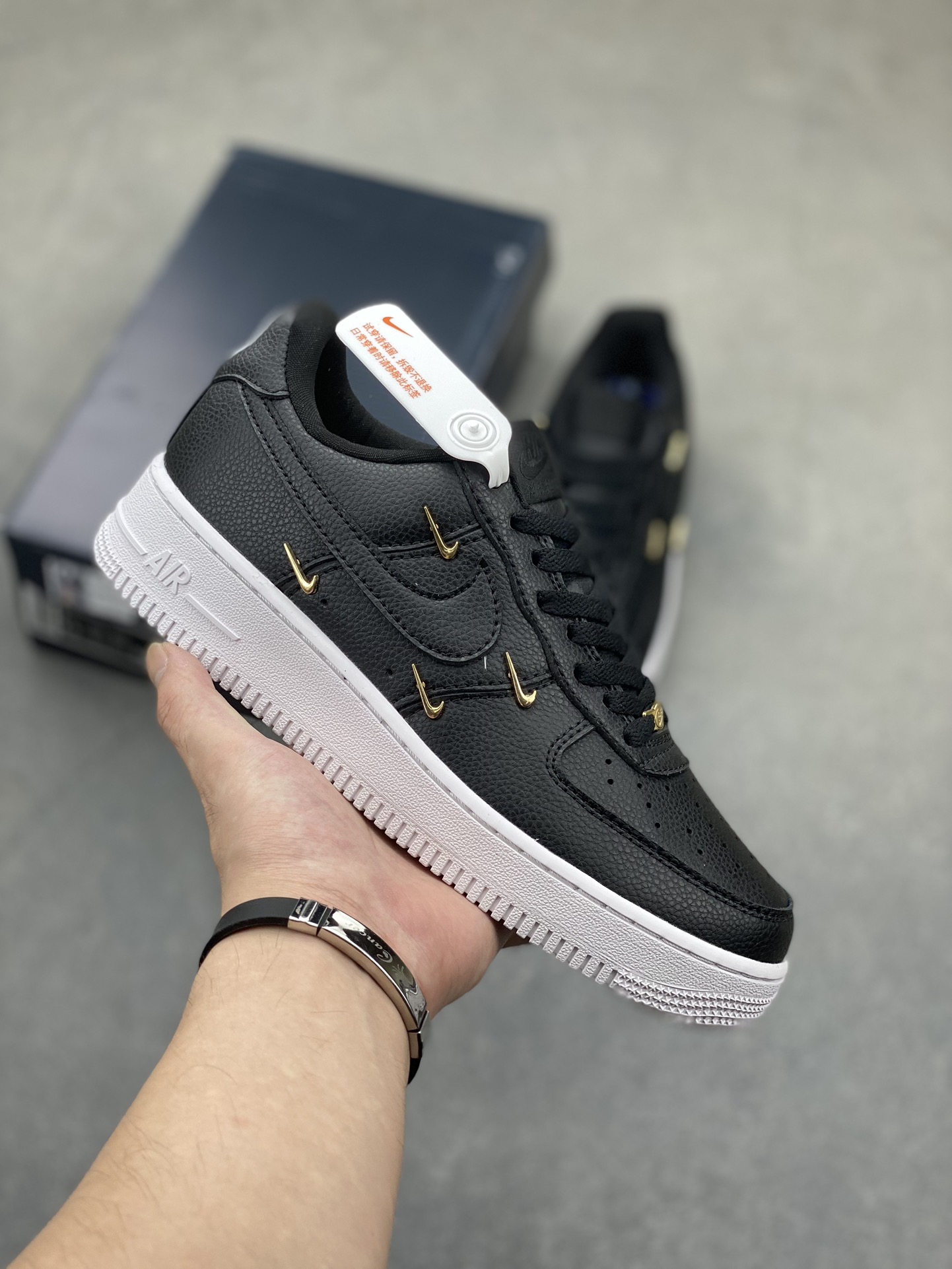 Nike Air Force 1 Low 'Black Gold Hook' Casual Shoes CT1990-001 2 i1724531914 8073 8