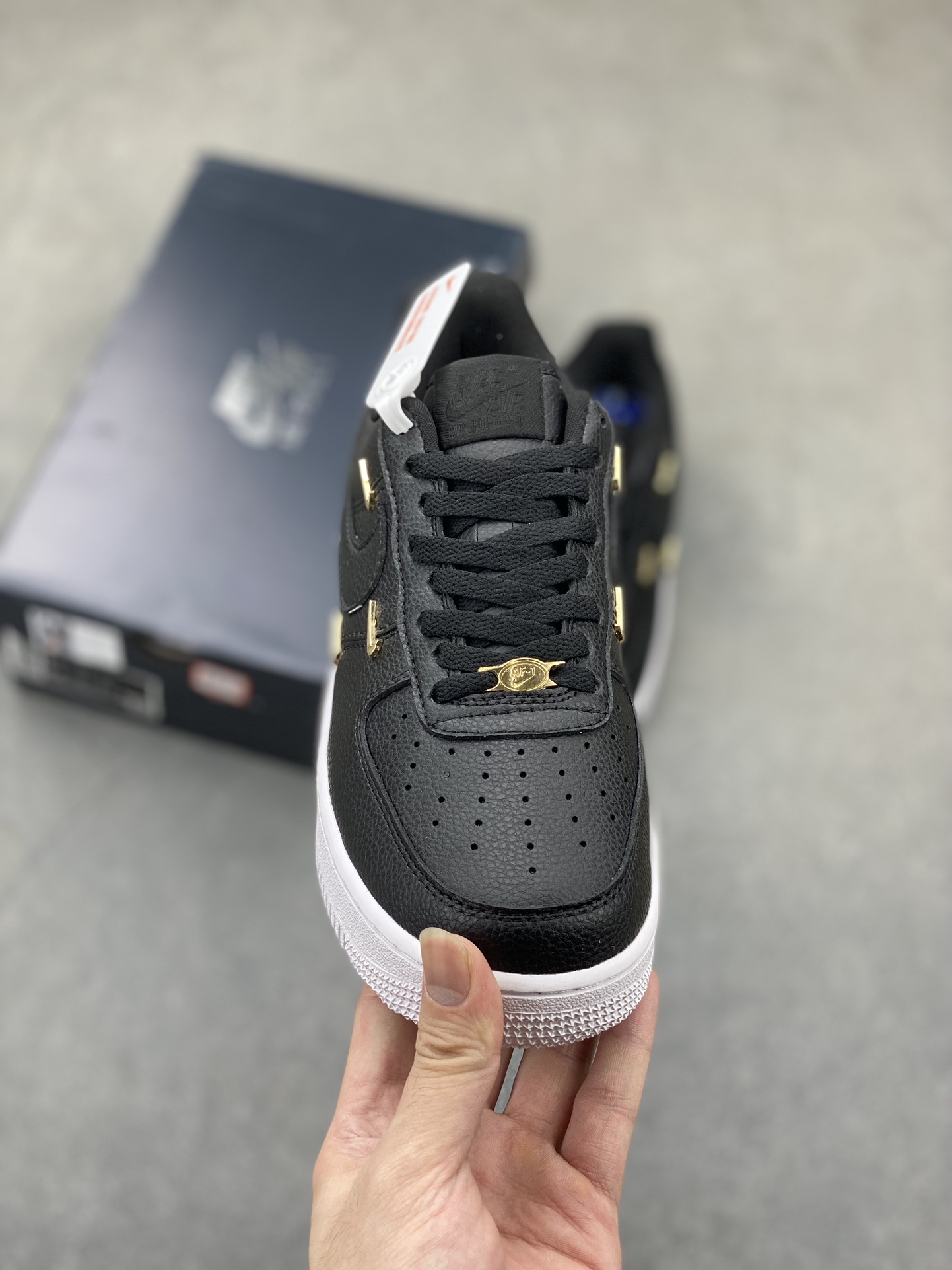 Nike Air Force 1 Low 'Black Gold Hook' Casual Shoes CT1990-001 3 i1724531914 8924 4