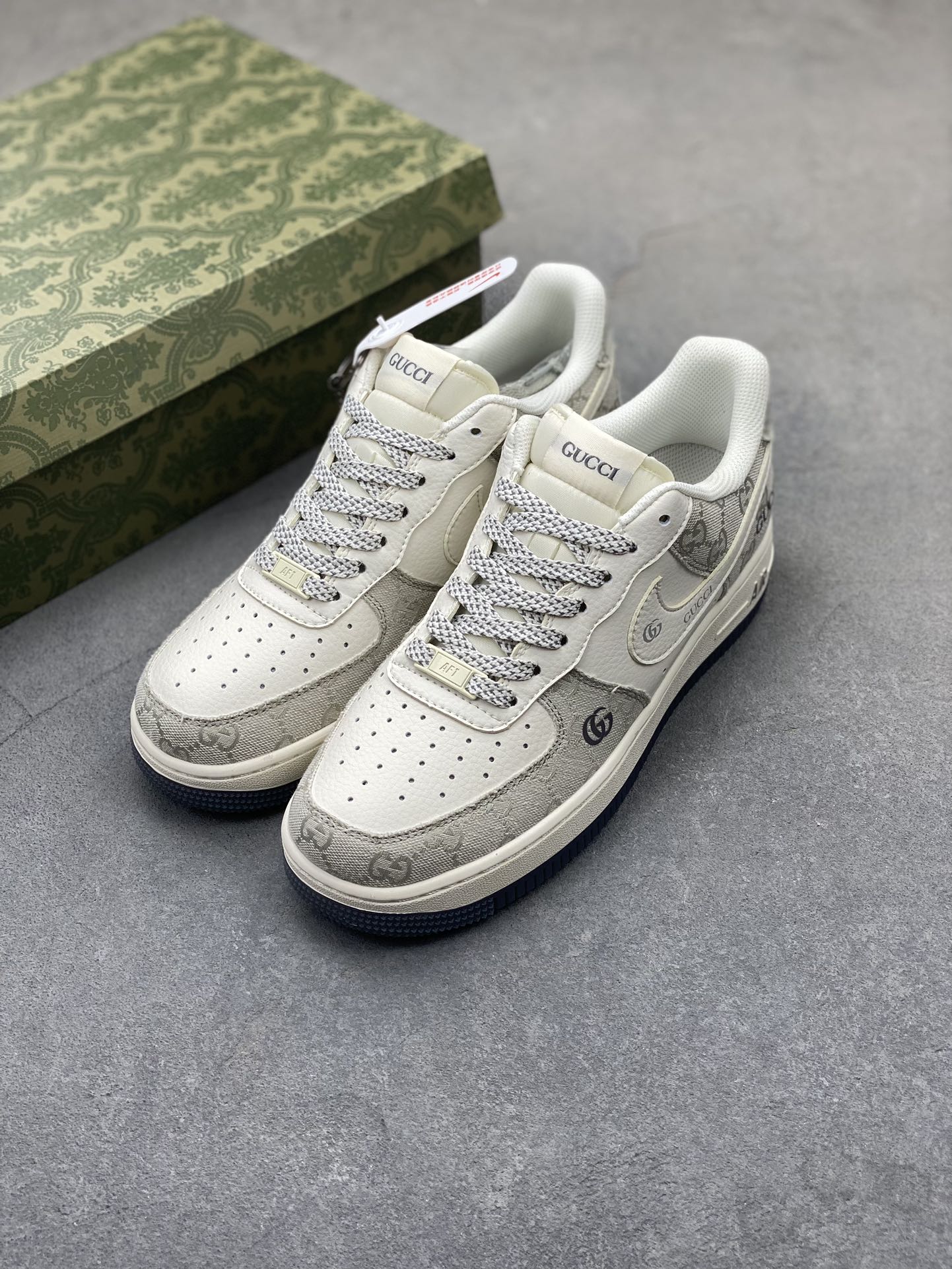 Nike Air Force 1 '07 Low Gucci Collab Sneakers - Smoke Grey, Limited Edition 9 i1724531976 8249 1