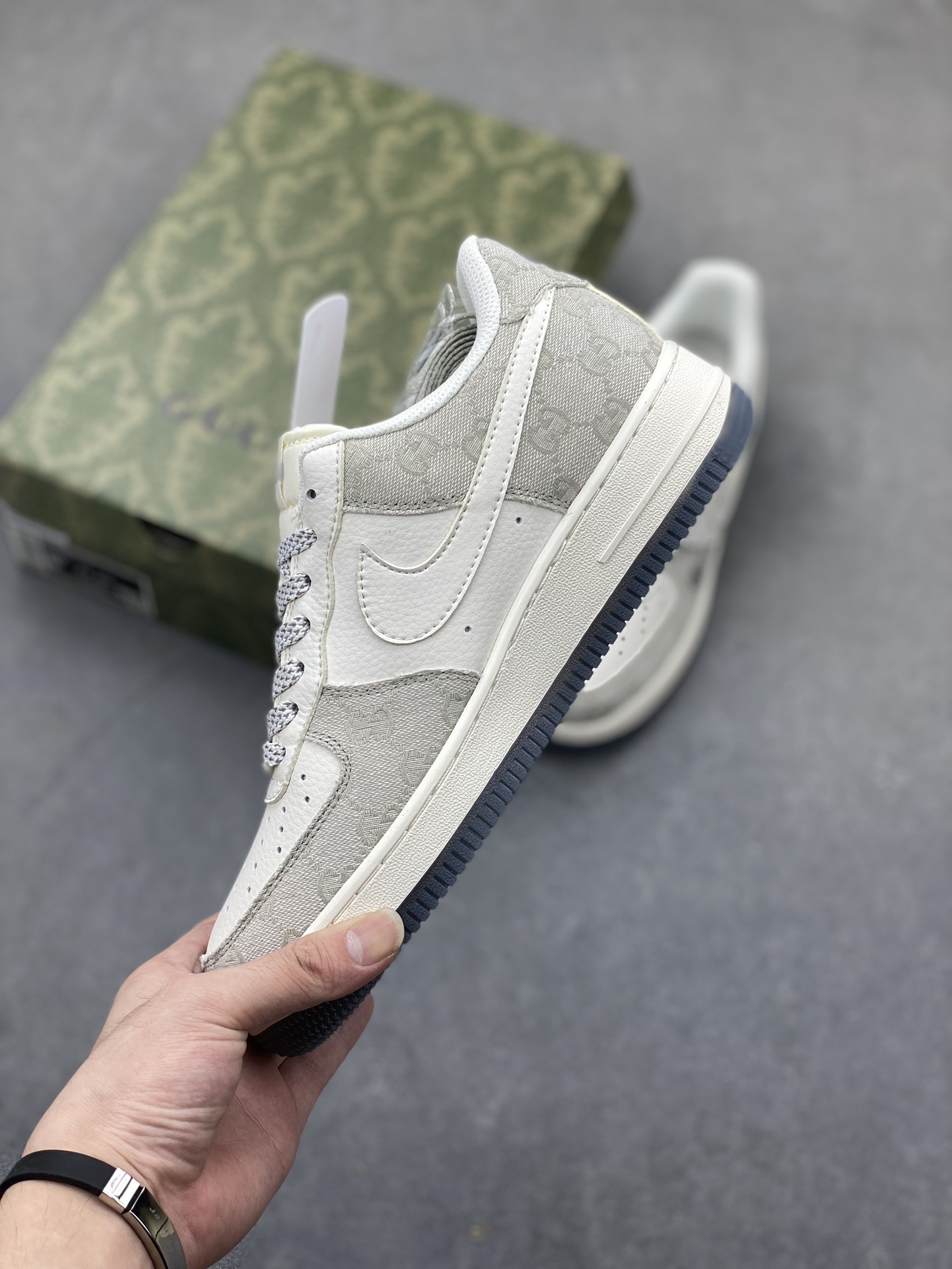 Nike Air Force 1 '07 Low Gucci Collab Sneakers - Smoke Grey, Limited Edition 4 i1724531977 8918 7