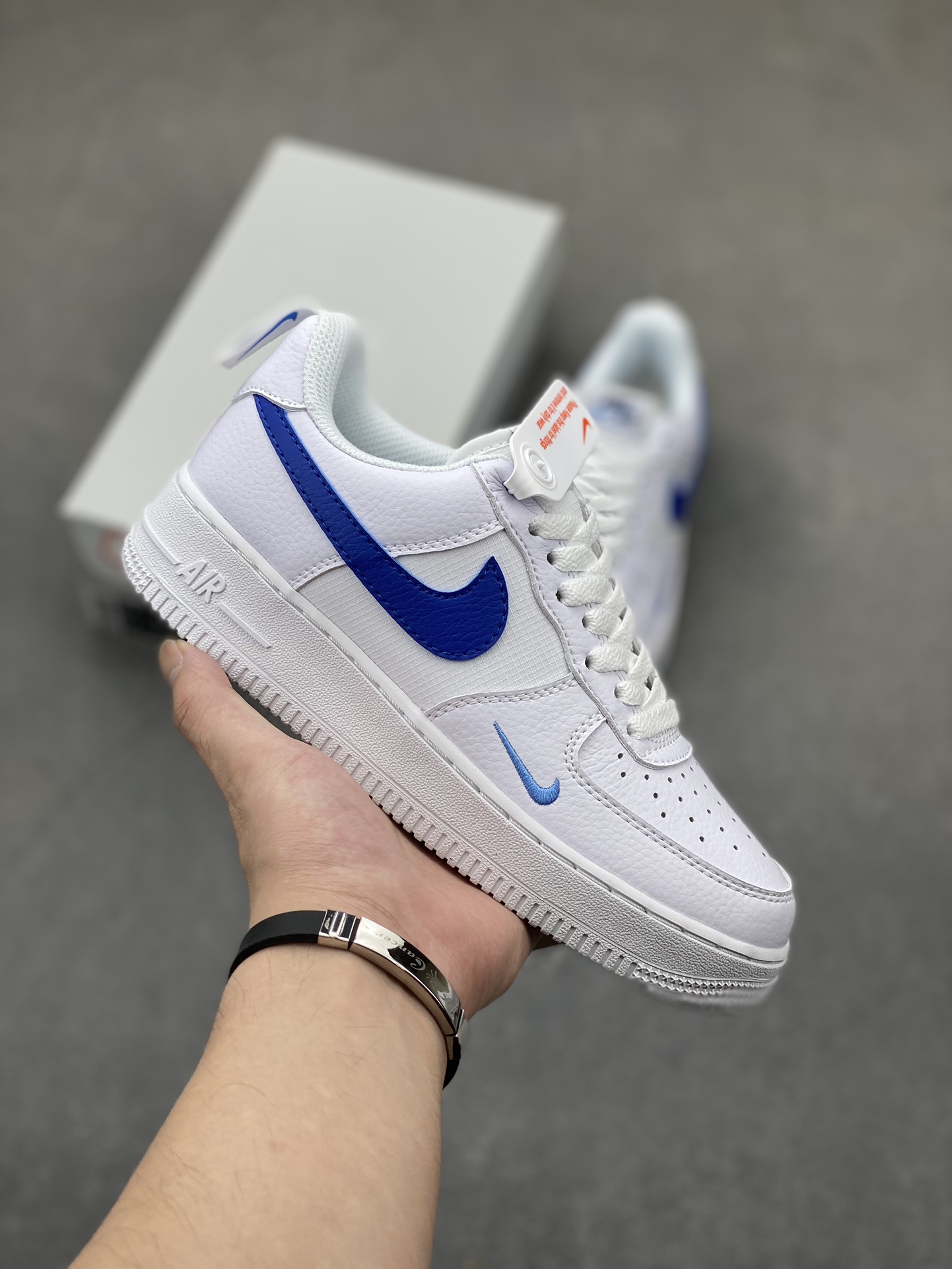 Nike Air Force 1 Low White/Blue Swoosh Casual Sneakers HF3836-100 2 i1724532025 9886 7